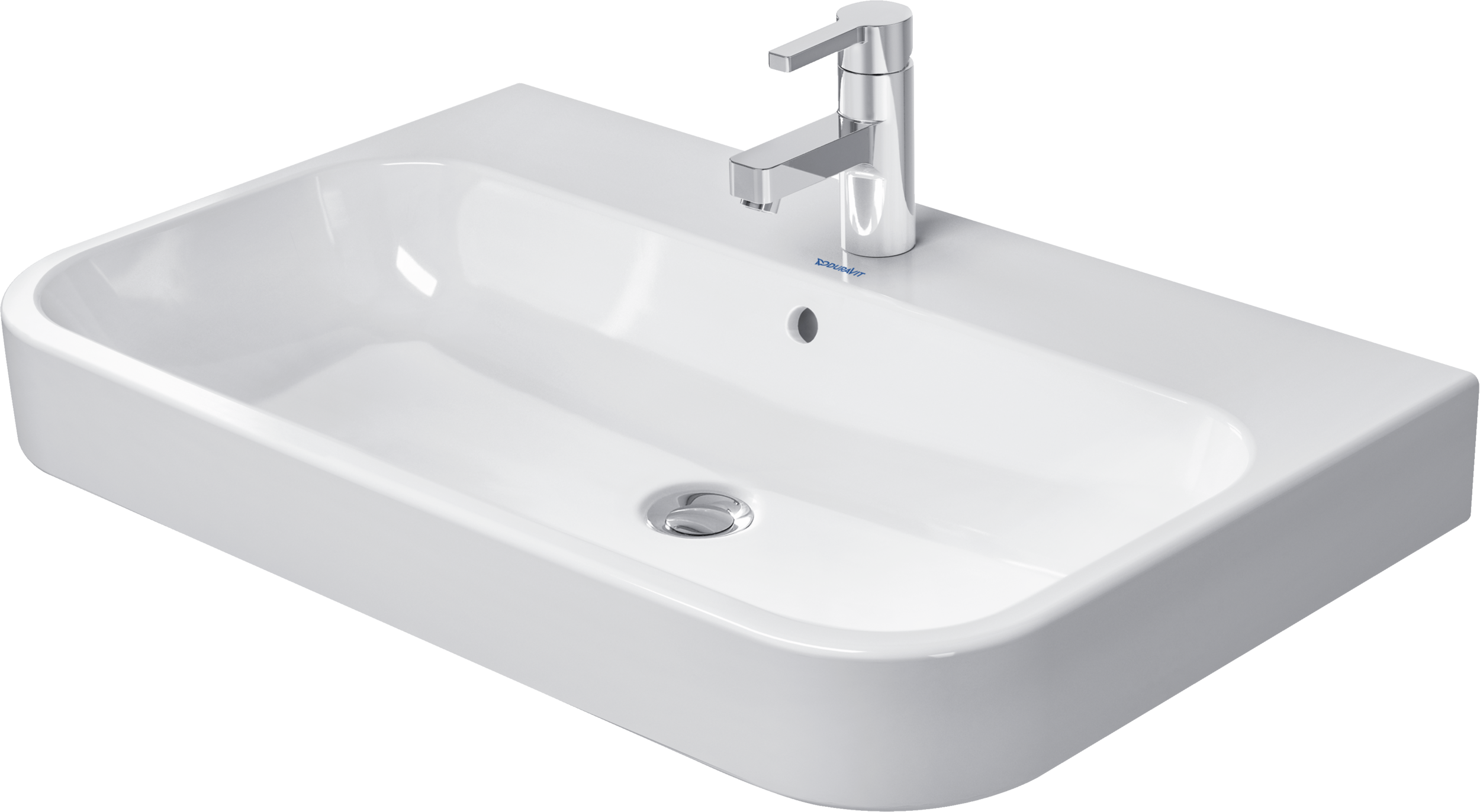 Duravit Happy D.2 lavabo de Pared Blanco Brillante