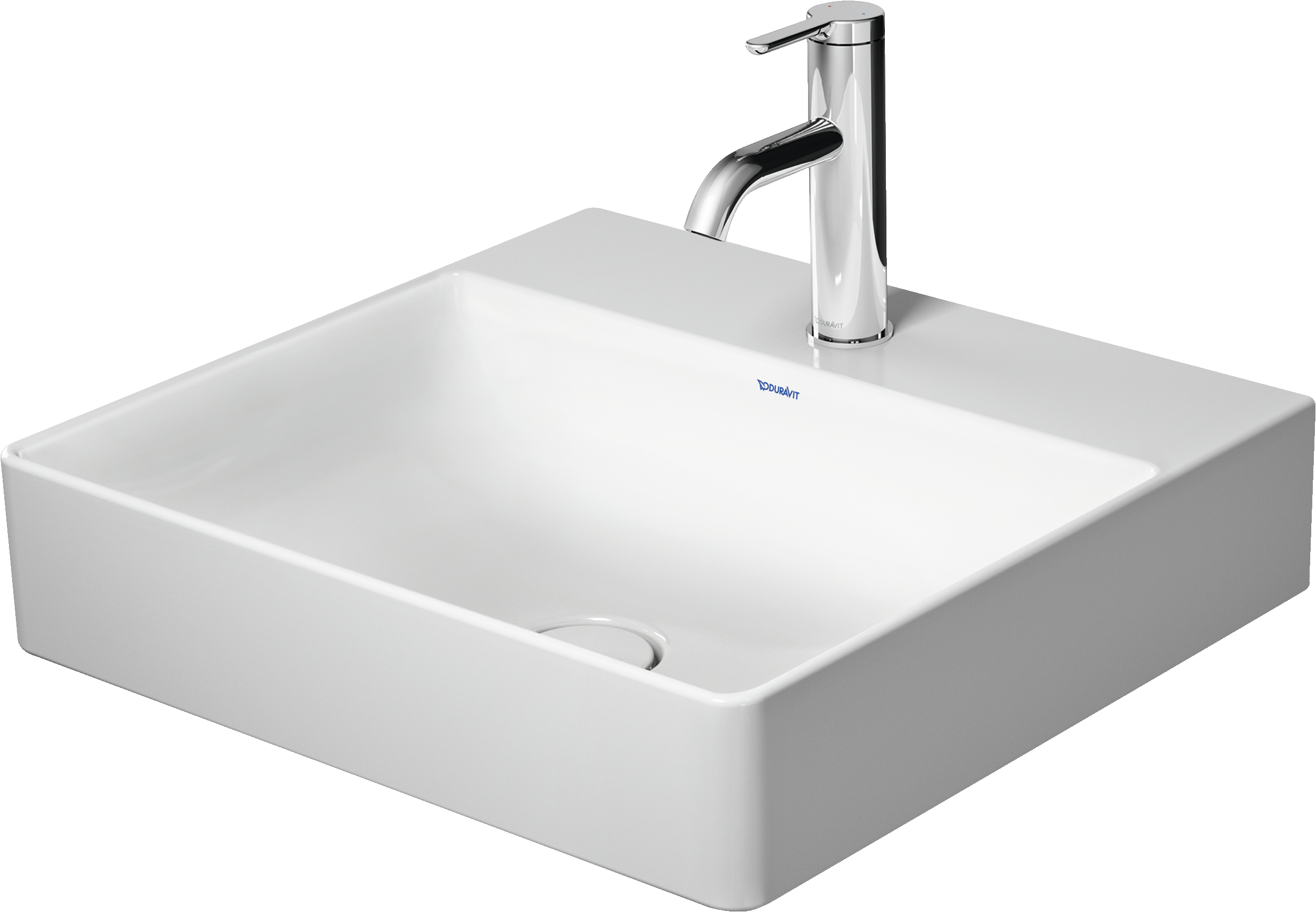 Duravit DuraSquare lavabo de Pared Blanco Brillante