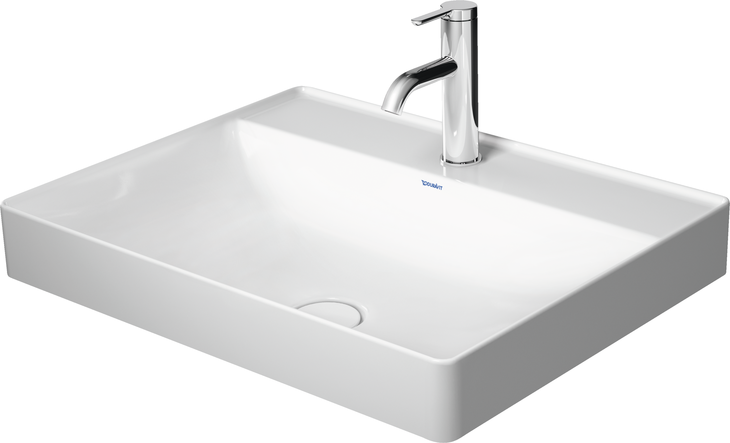 Duravit DuraSquare lavabo de Sobreponer Blanco Brillante