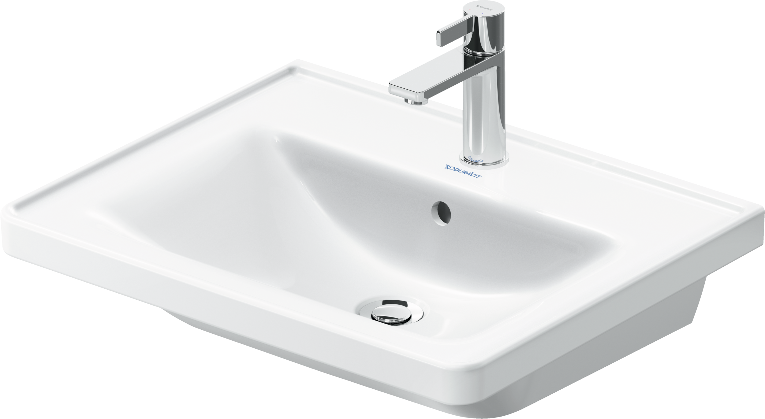 Duravit D-Neo lavabo de Pared Blanco Brillante