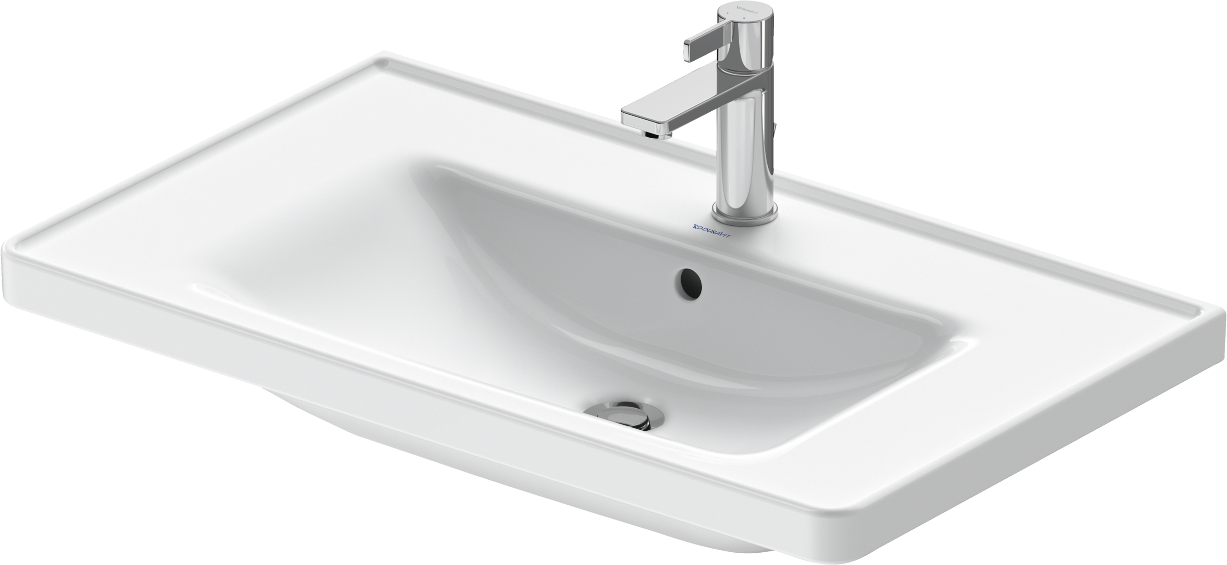 Duravit D-Neo lavabo de Pared Blanco Brillante