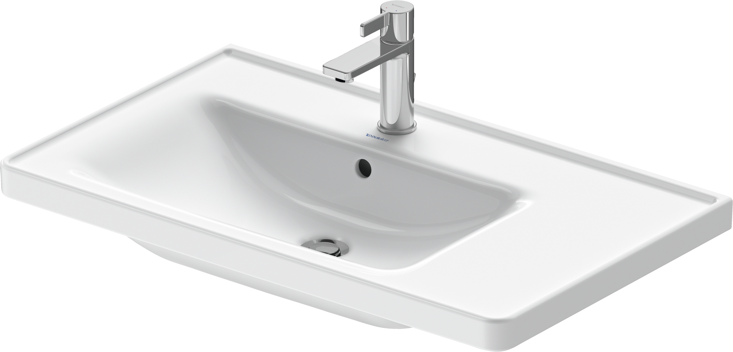 Duravit D-Neo lavabo de Pared Blanco Brillante