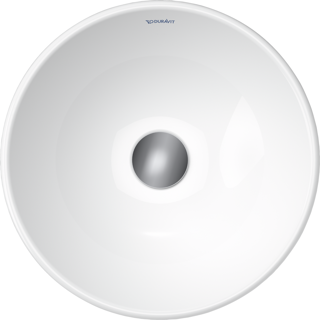 Duravit D-Neo lavabo de Sobreponer Blanco Brillante — vista superior