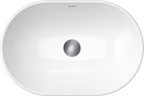 Duravit D-Neo lavabo de Sobreponer Blanco Brillante — vista superior