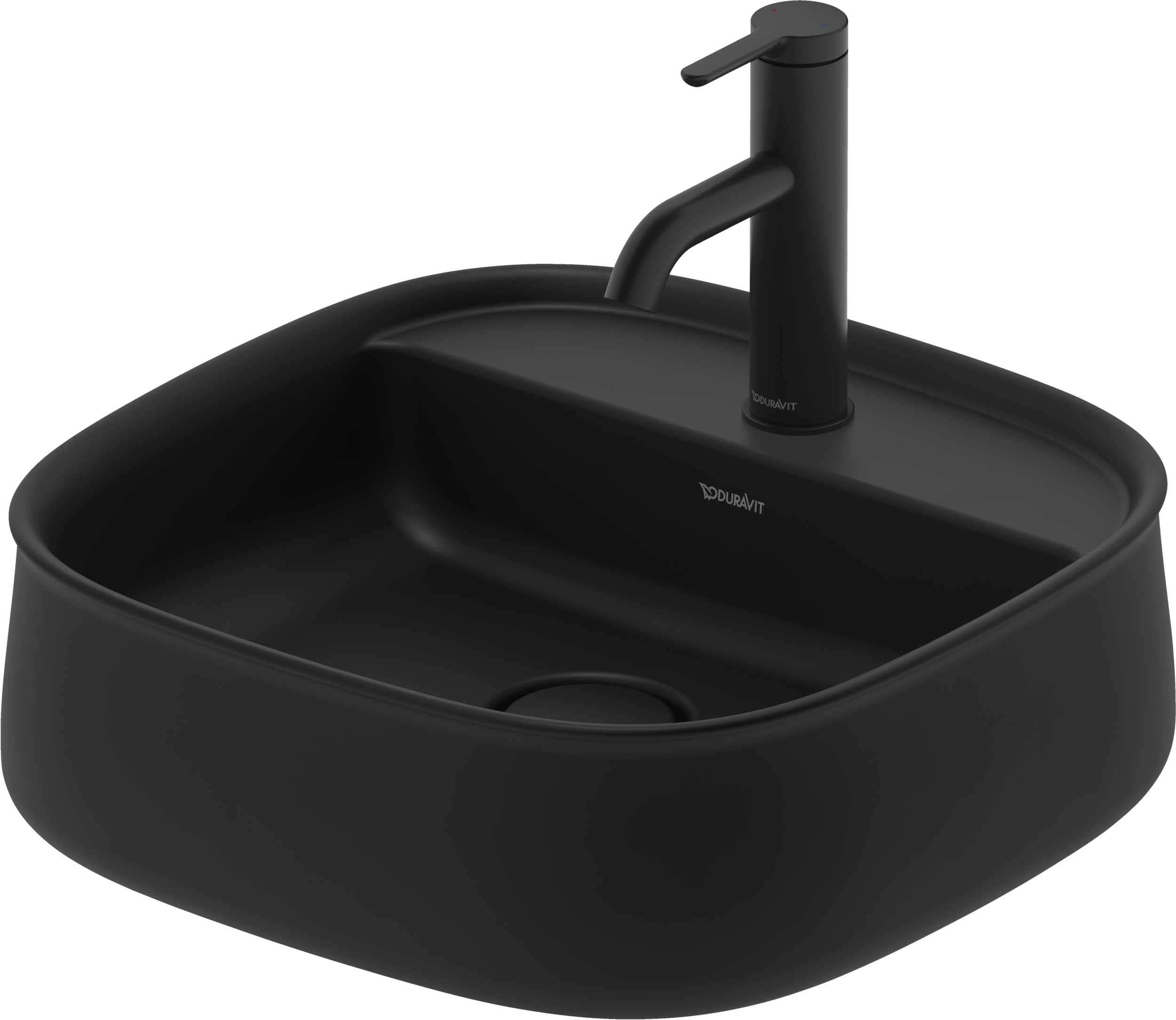 Duravit Zencha lavabo de Sobreponer Antracita Mate
