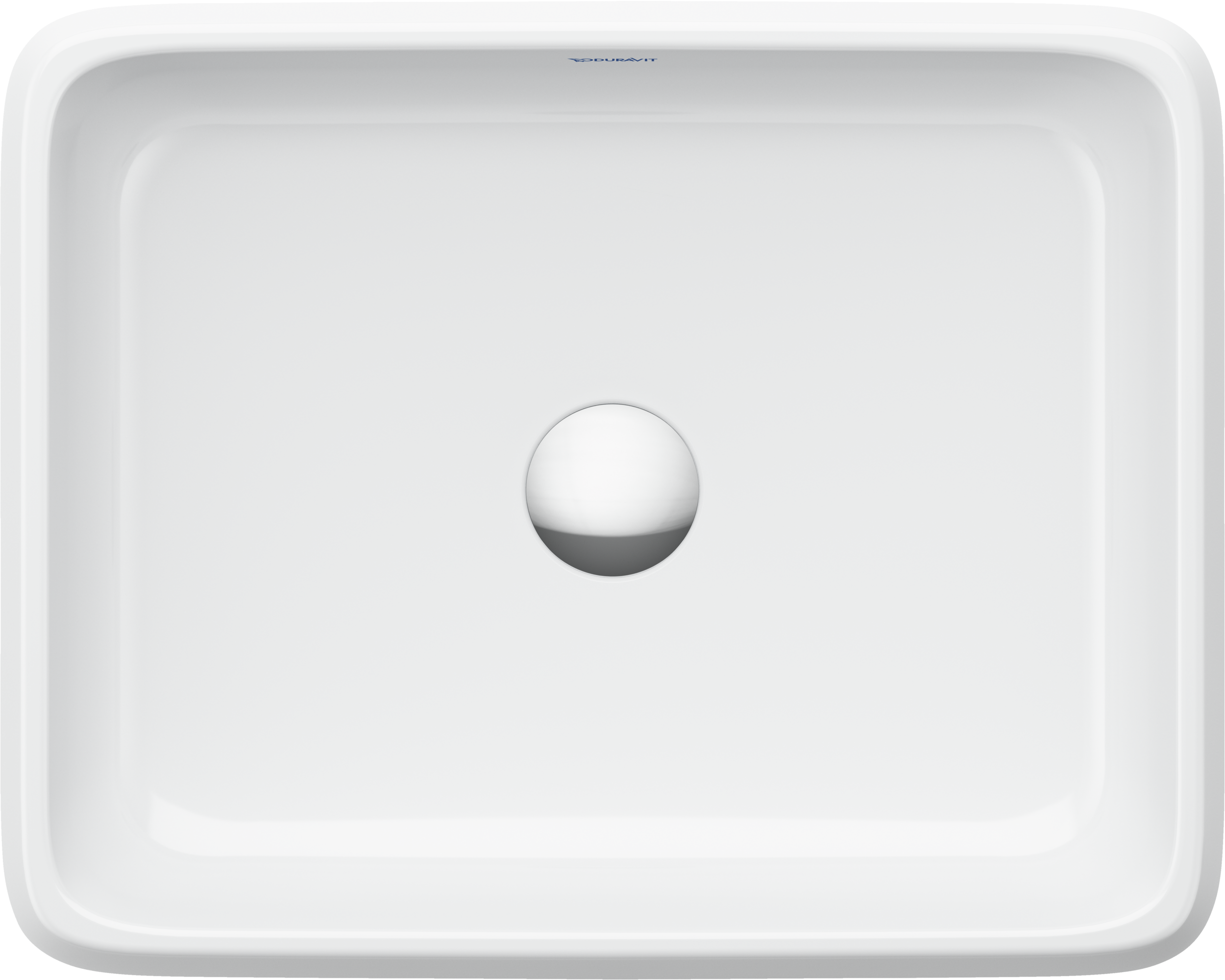 Duravit Collection One lavabo de Sobreponer Blanco Brillante — vista superior