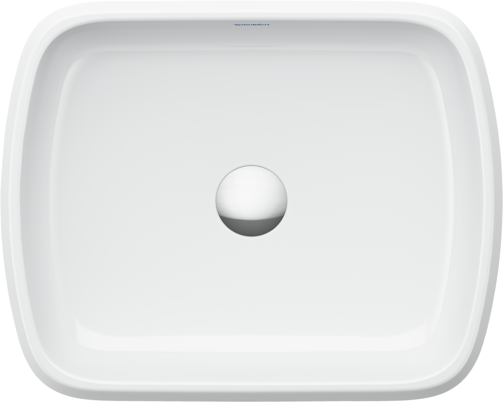 Duravit Collection One lavabo de Sobreponer Blanco Brillante — vista superior