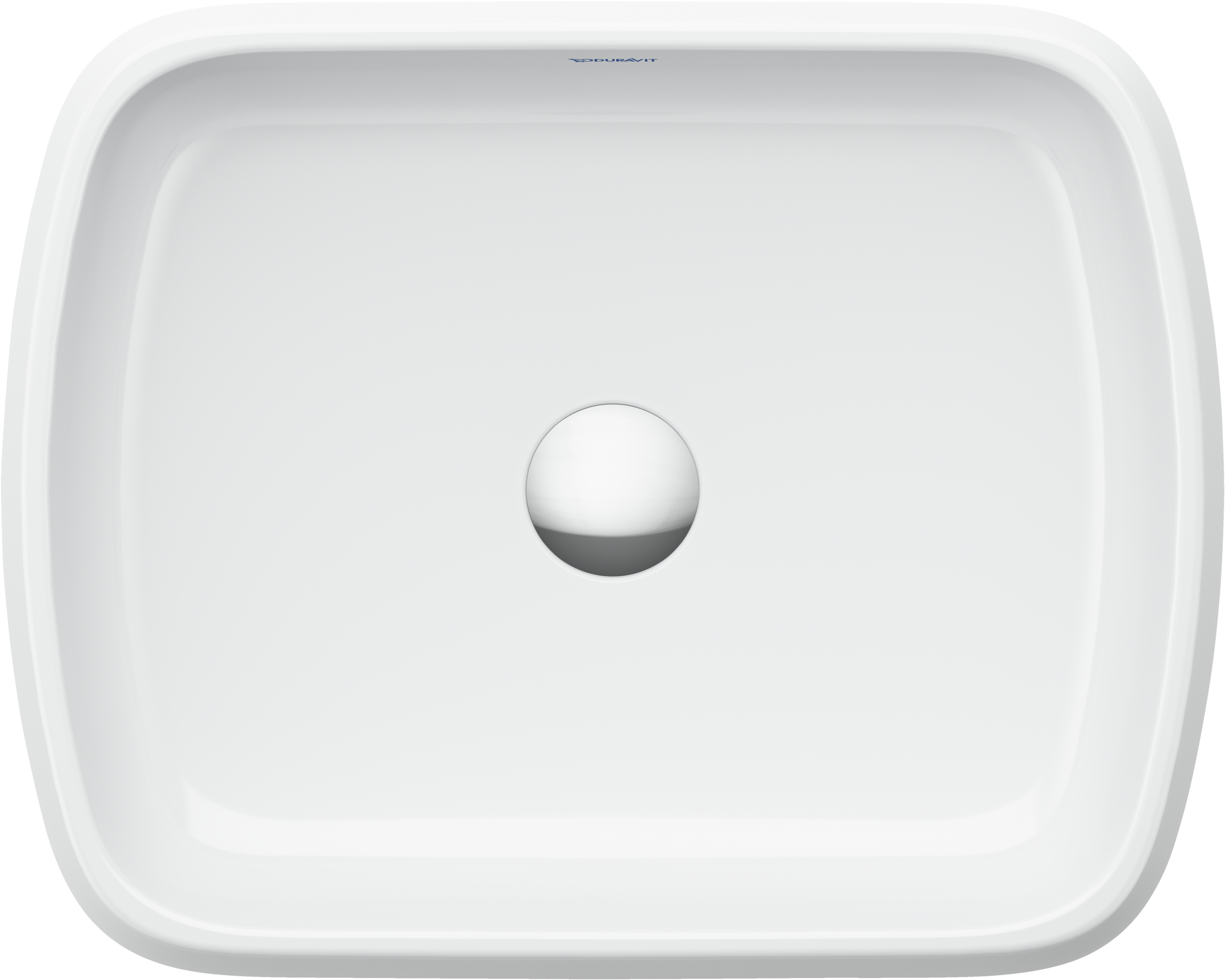 Duravit Collection One lavabo de Sobreponer Blanco Brillante — vista superior