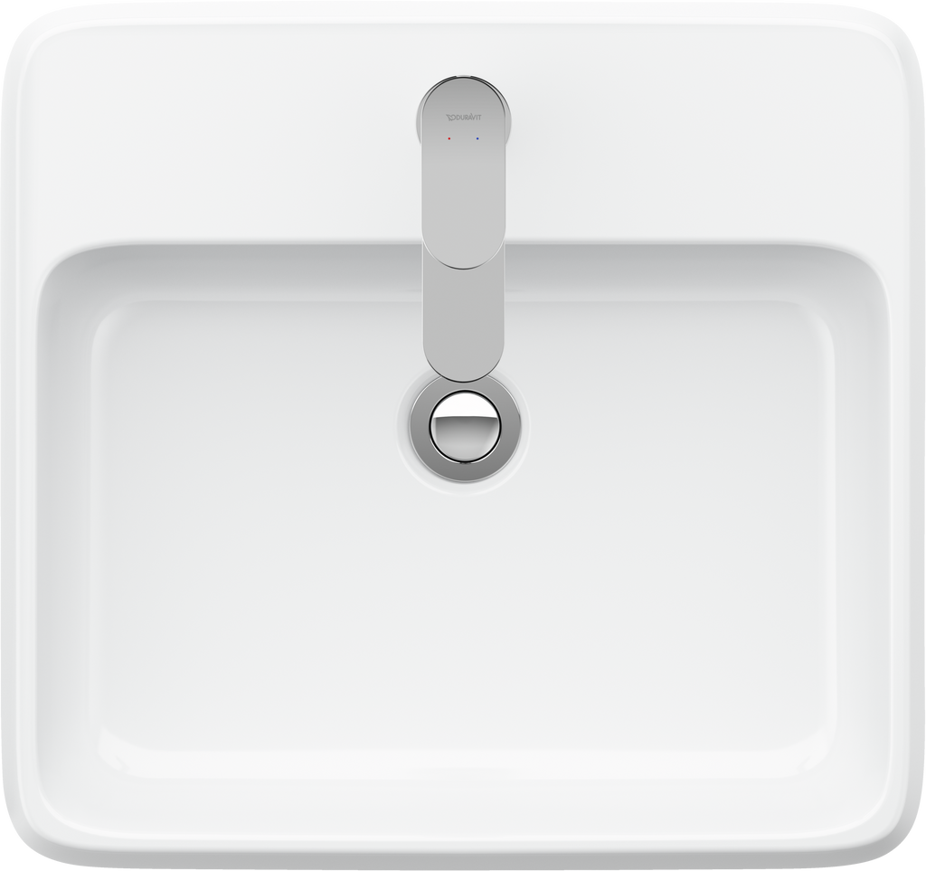 Duravit Collection One lavabo de Sobreponer Blanco Brillante — vista superior