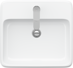 Duravit Collection One lavabo de Sobreponer Blanco Brillante — vista superior