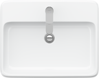 Duravit Collection One lavabo de Sobreponer Blanco Brillante — vista superior
