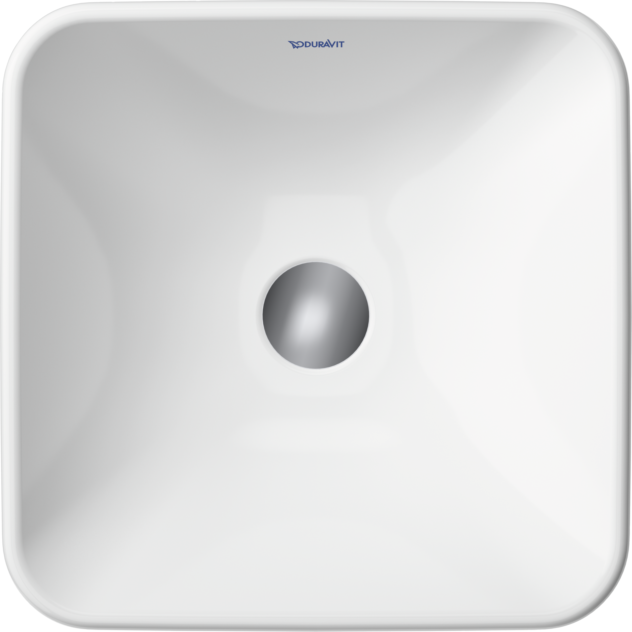 Duravit D-Neo lavabo de Sobreponer Blanco Brillante — vista superior