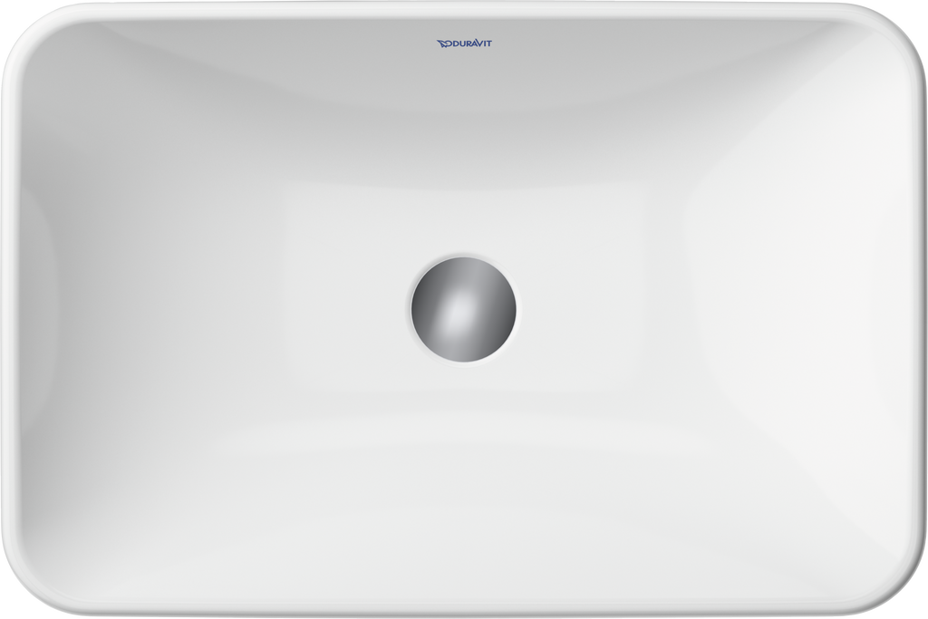 Duravit D-Neo lavabo de Sobreponer Blanco Brillante — vista superior
