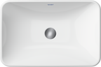 Duravit D-Neo lavabo de Sobreponer Blanco Brillante — vista superior