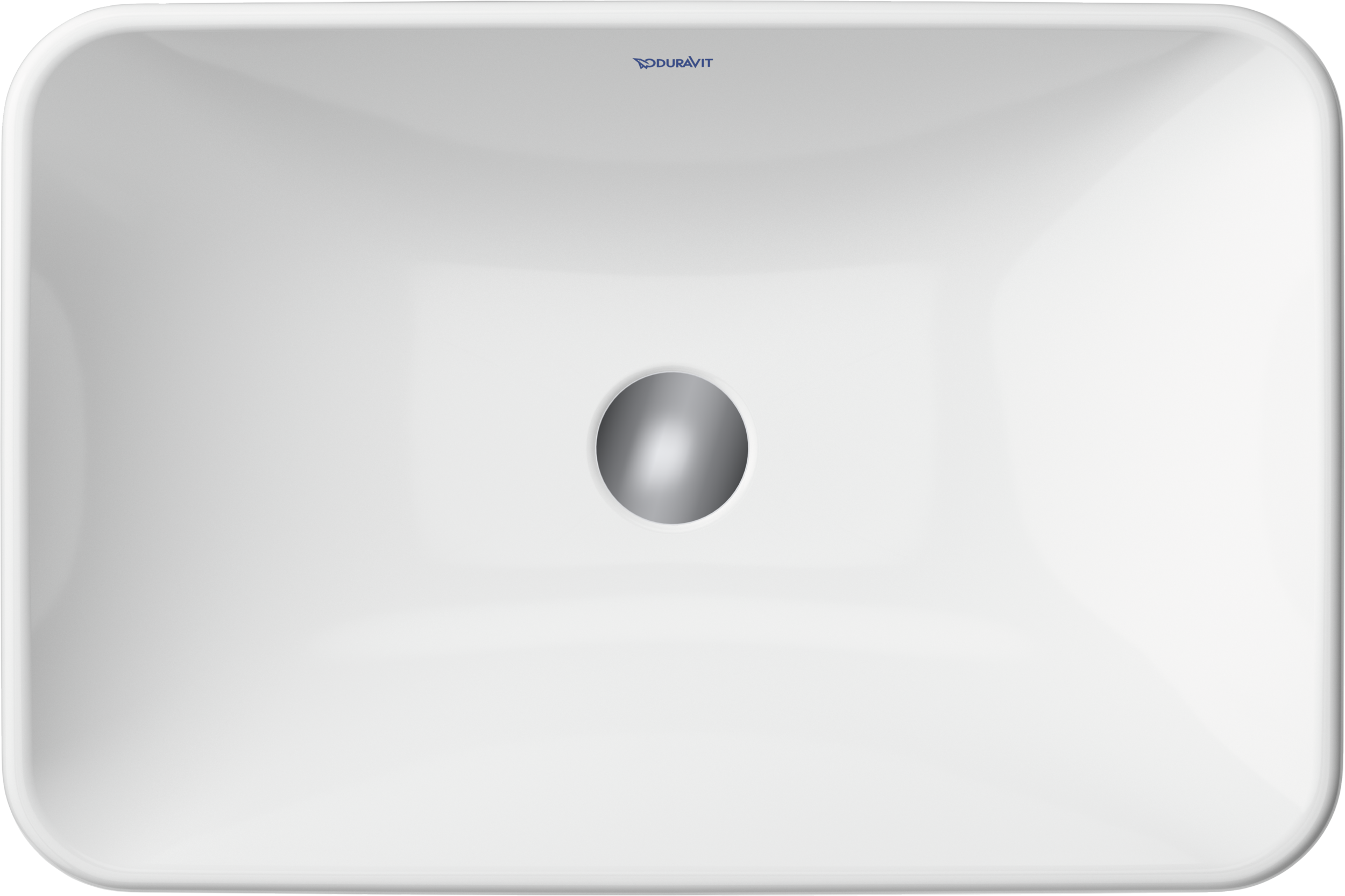 Duravit D-Neo lavabo de Sobreponer Blanco Brillante — vista superior