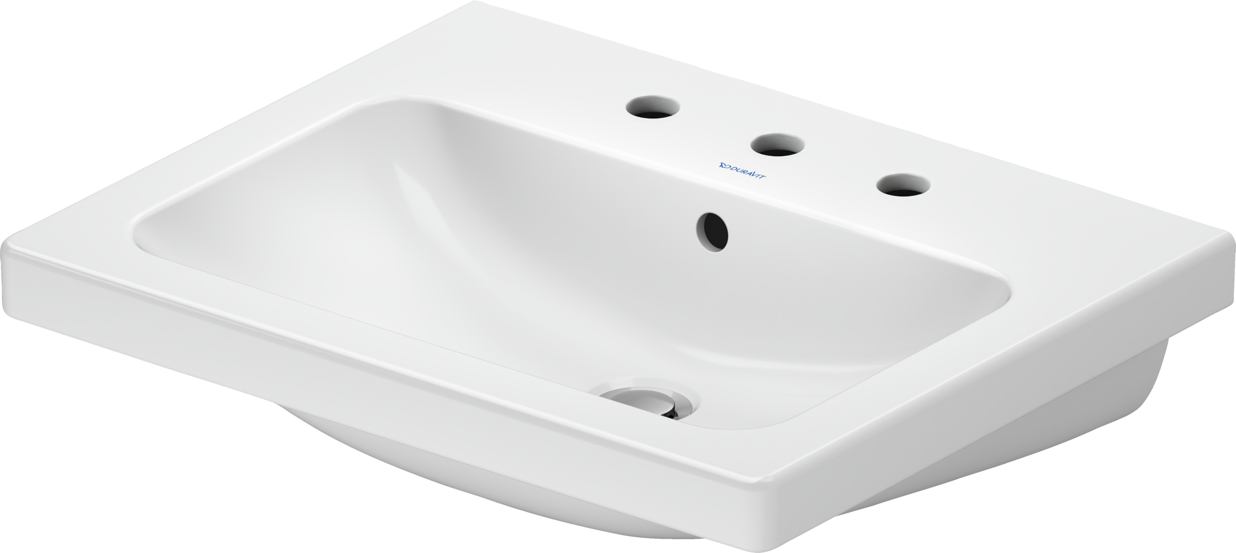 Duravit D-Code lavabo de Pared Blanco Brillante