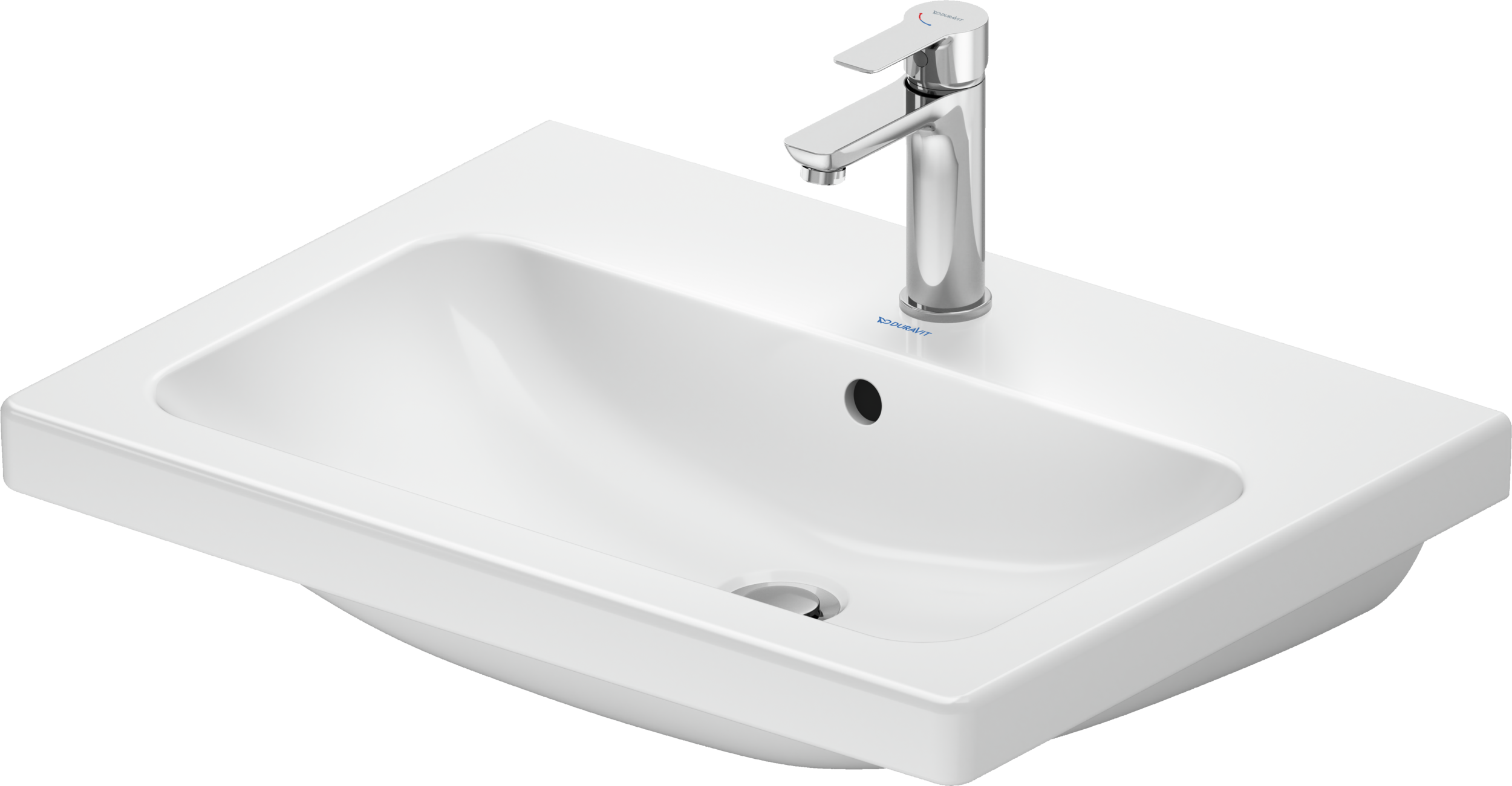 Duravit D-Code lavabo de Pared Blanco Brillante