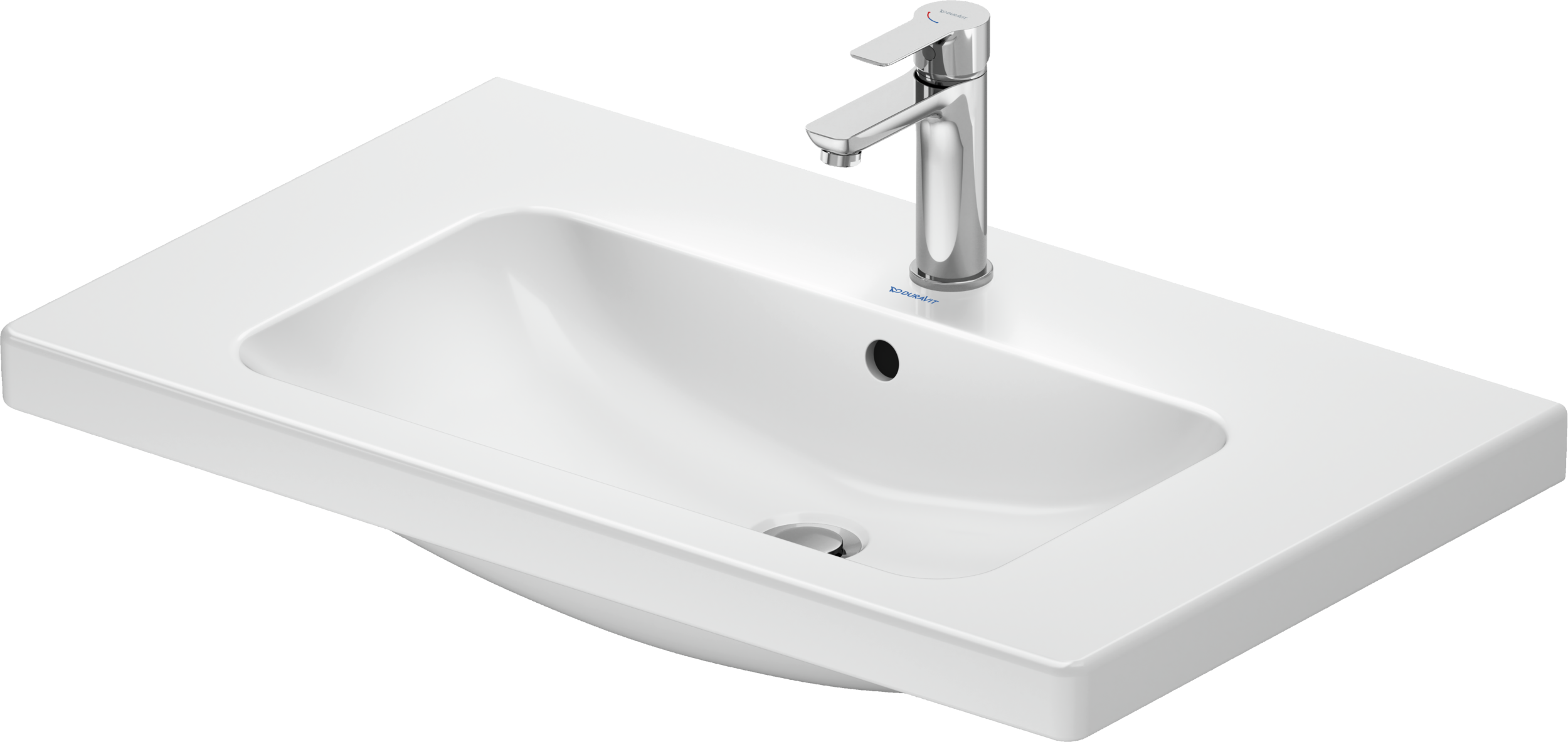 Duravit D-Code lavabo de Pared Blanco Brillante