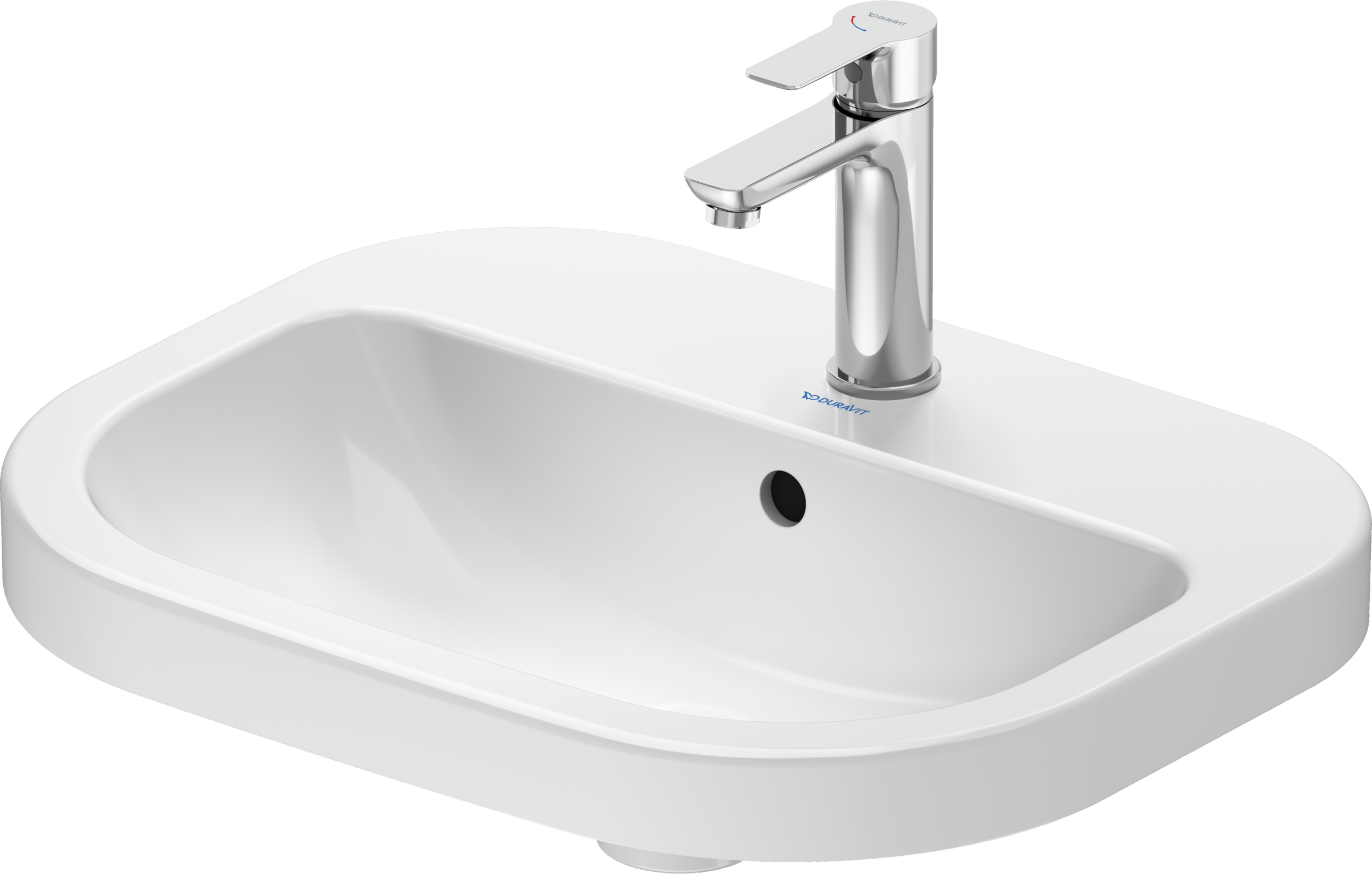 Duravit D-Code lavabo de Sobreponer Blanco Brillante