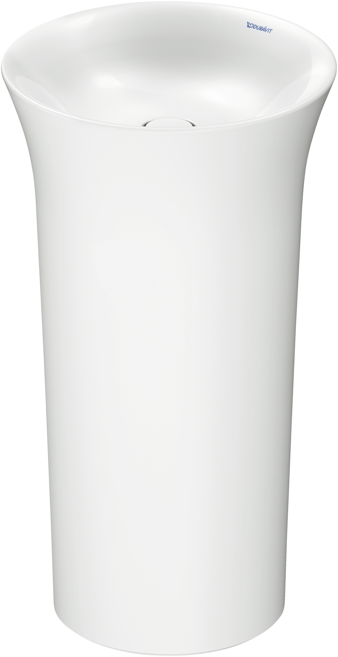 Duravit White Tulip Pedestal lavabo de Pared Blanco Brillante