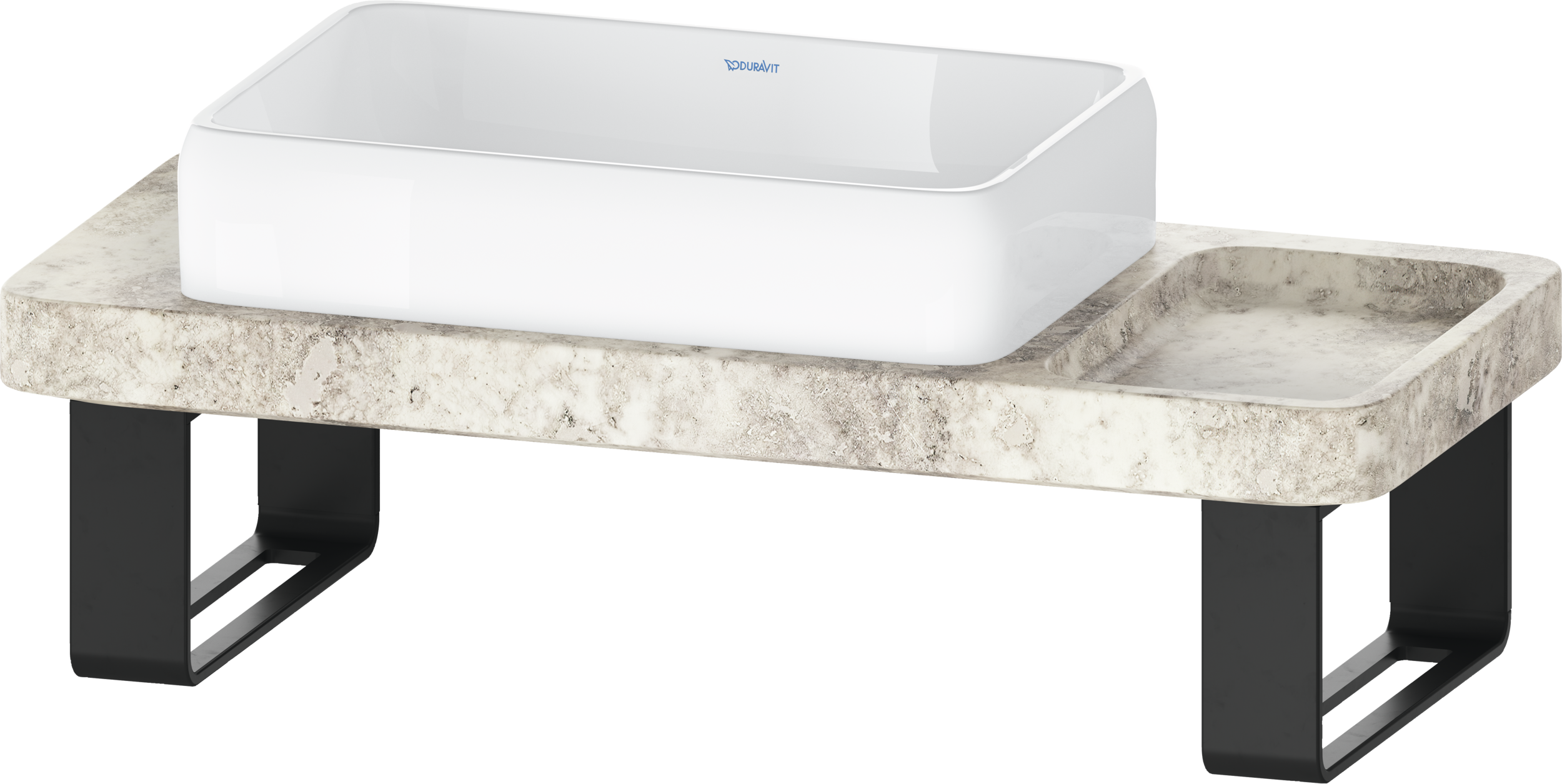Duravit Collection One Washbasin with console and console support lavabo tipo Consola Blanco Brillante