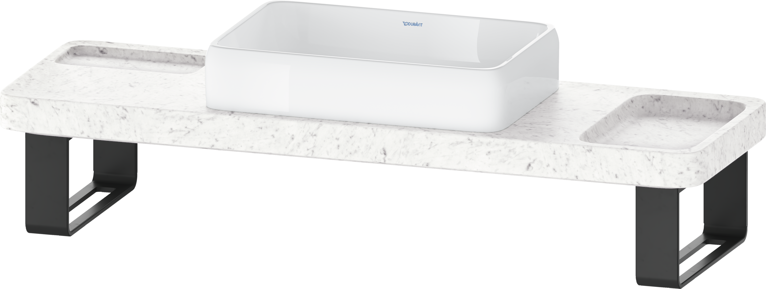 Duravit Collection One Washbasin with console and console support lavabo tipo Consola Blanco Brillante