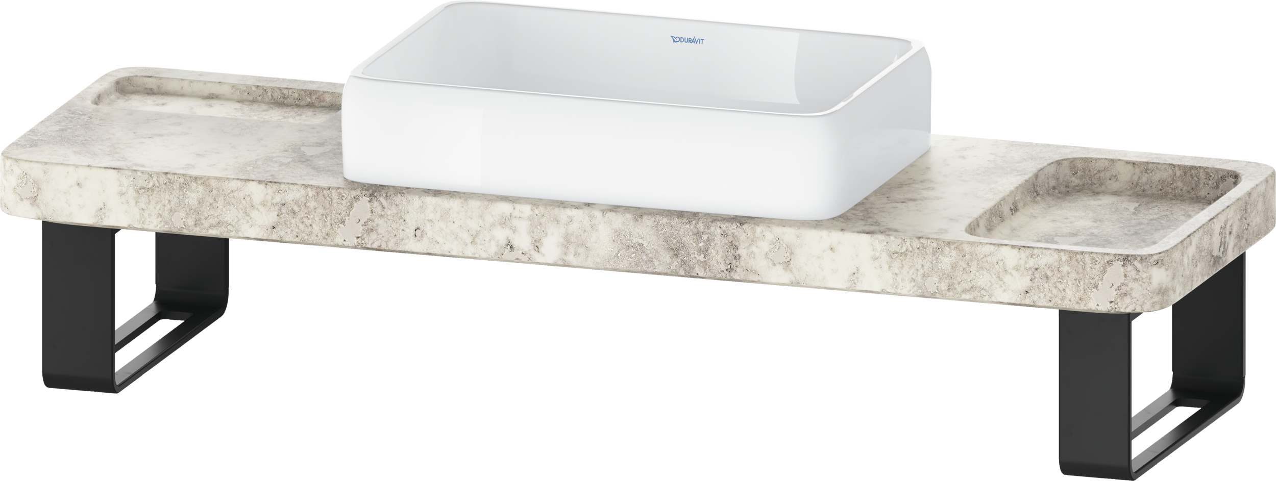 Duravit Collection One Washbasin with console and console support lavabo tipo Consola Blanco Brillante