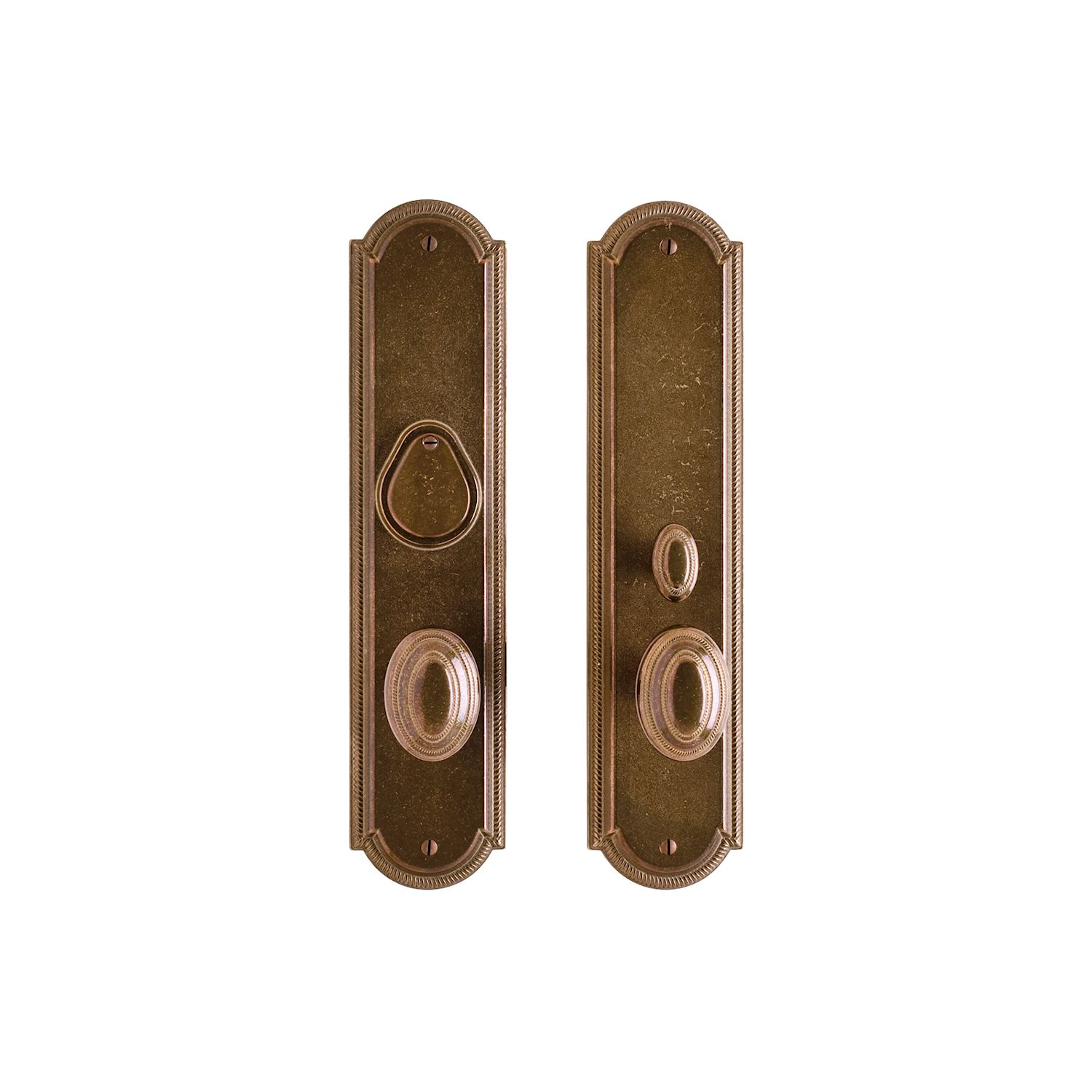 uego de Entrada Ellis 3" x 13" — Rocky Mountain Hardware bronce macizo