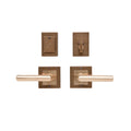 uego de Entrada Designer Textures cuadrado 3" x 3" — Rocky Mountain Hardware bronce macizo