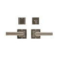 uego de Entrada Flute cuadrado 3" x 3" — Rocky Mountain Hardware bronce macizo