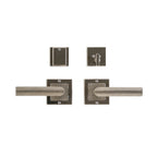 uego de Entrada Flute cuadrado 3" x 3" — Rocky Mountain Hardware bronce macizo