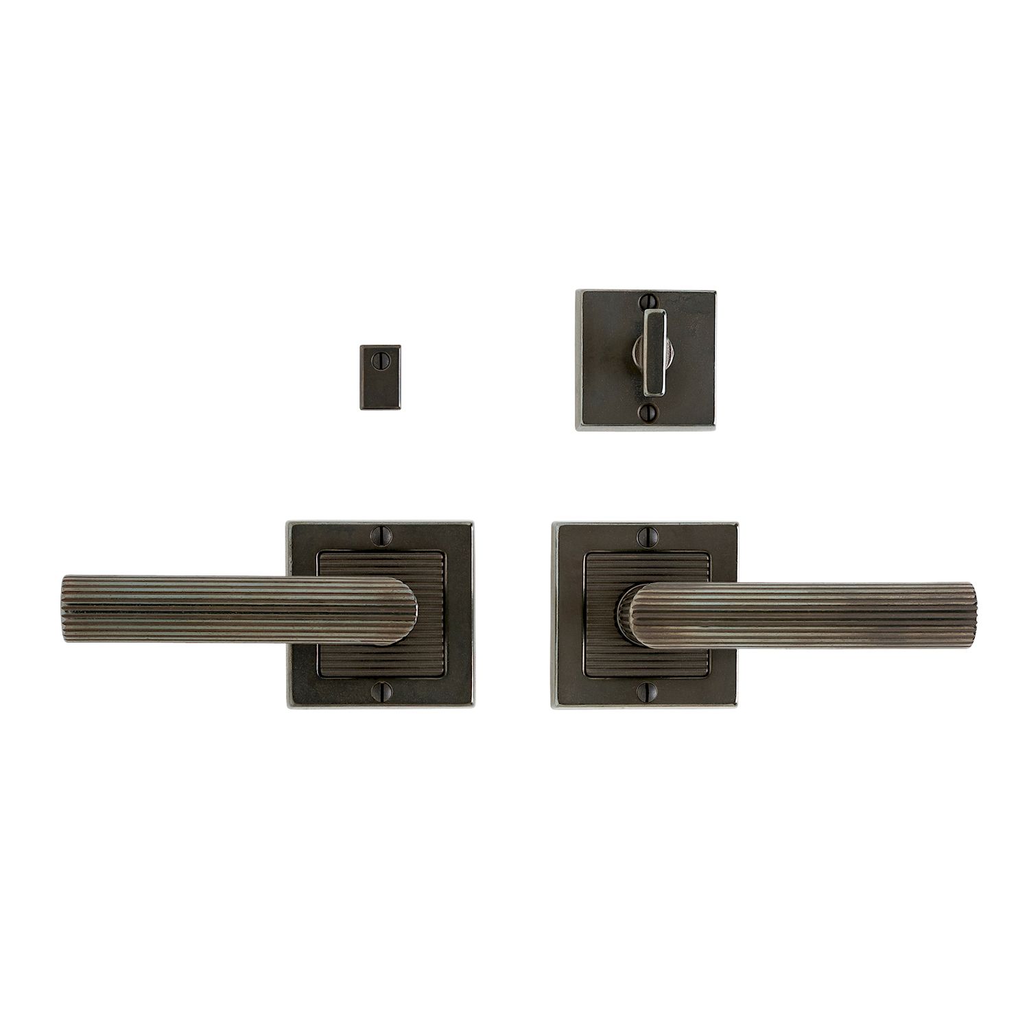 uego Interior Flute cuadrado 3" x 3" — Rocky Mountain Hardware bronce macizo
