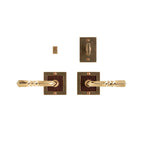 uego Interior Designer cuadrado 3" x 3" — Rocky Mountain Hardware bronce macizo