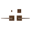 uego Interior Verdura cuadrado 3" x 3" — Rocky Mountain Hardware bronce macizo