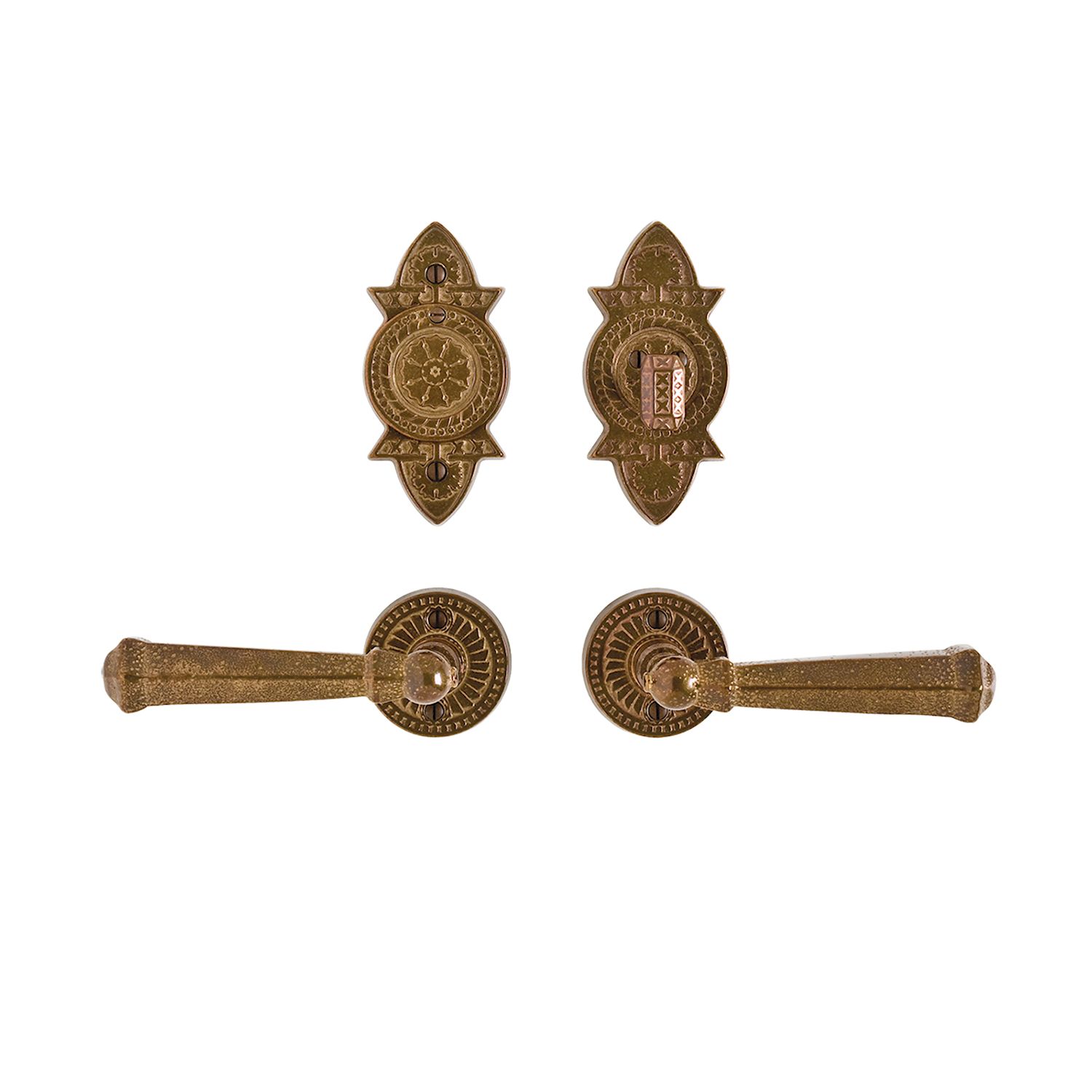 Juego de entrada Briggs redondo 2 1/2" — Rocky Mountain Hardware bronce macizo