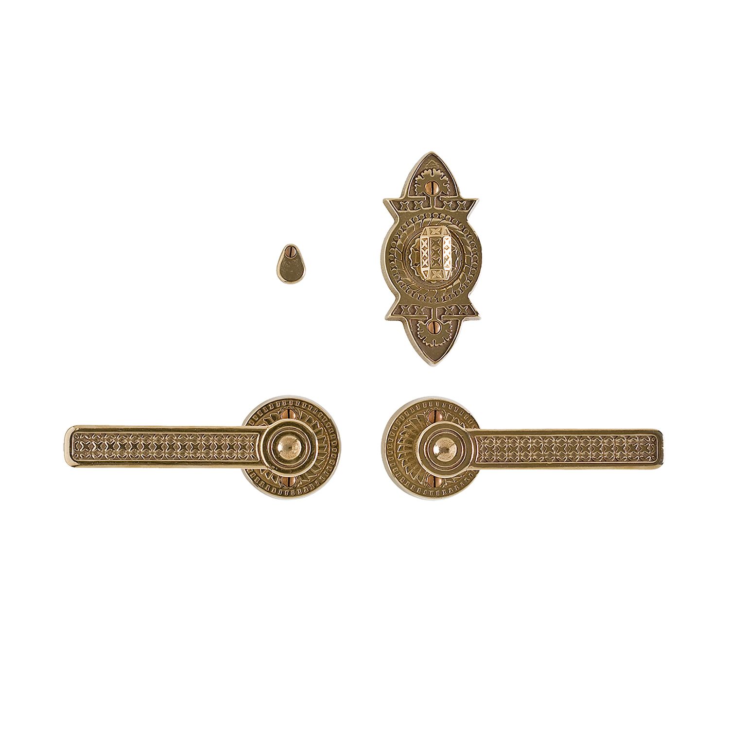 Juego interior Briggs redondo 2 1/2" — Rocky Mountain Hardware bronce macizo