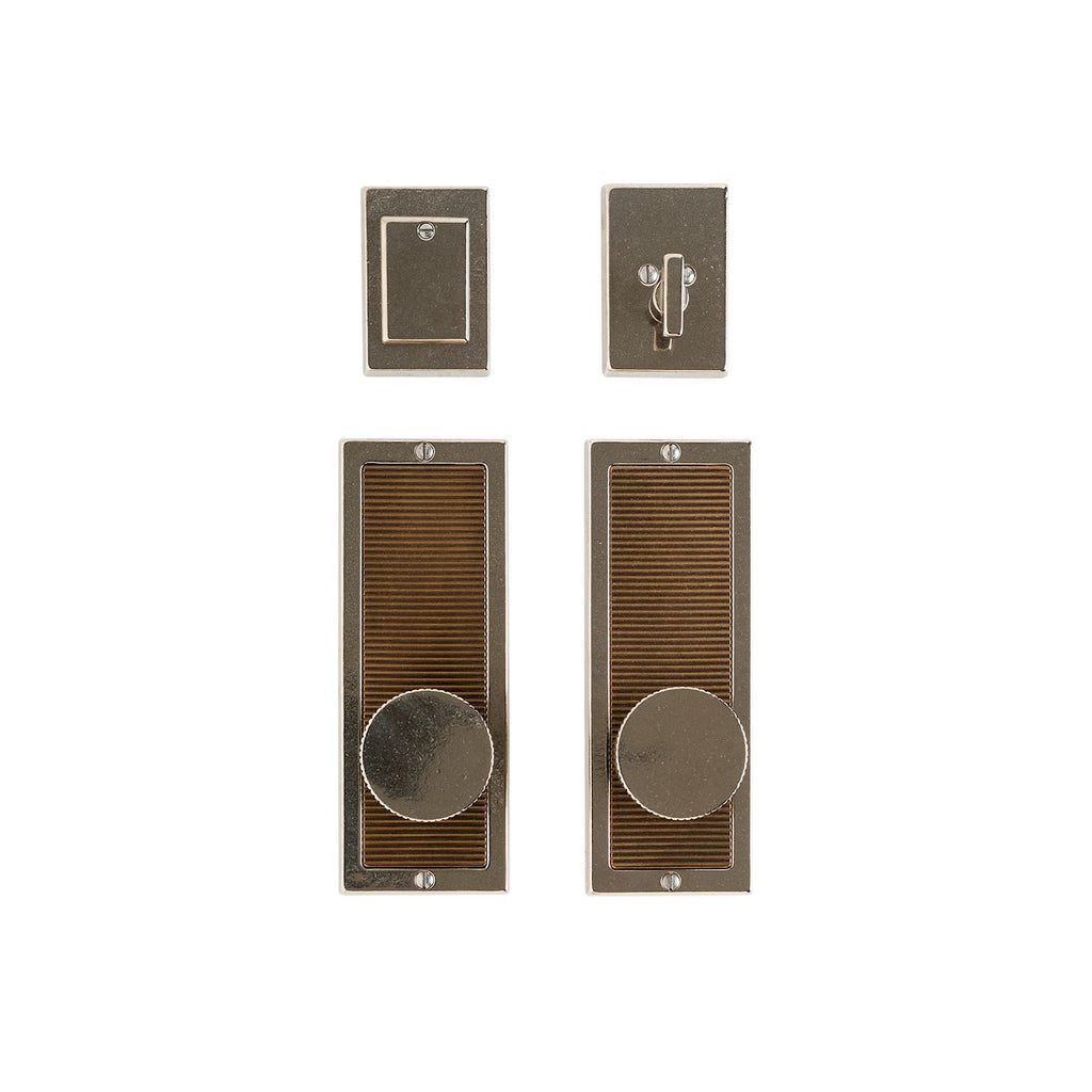 uego de Entrada Flute 3" x 8" — Rocky Mountain Hardware bronce macizo