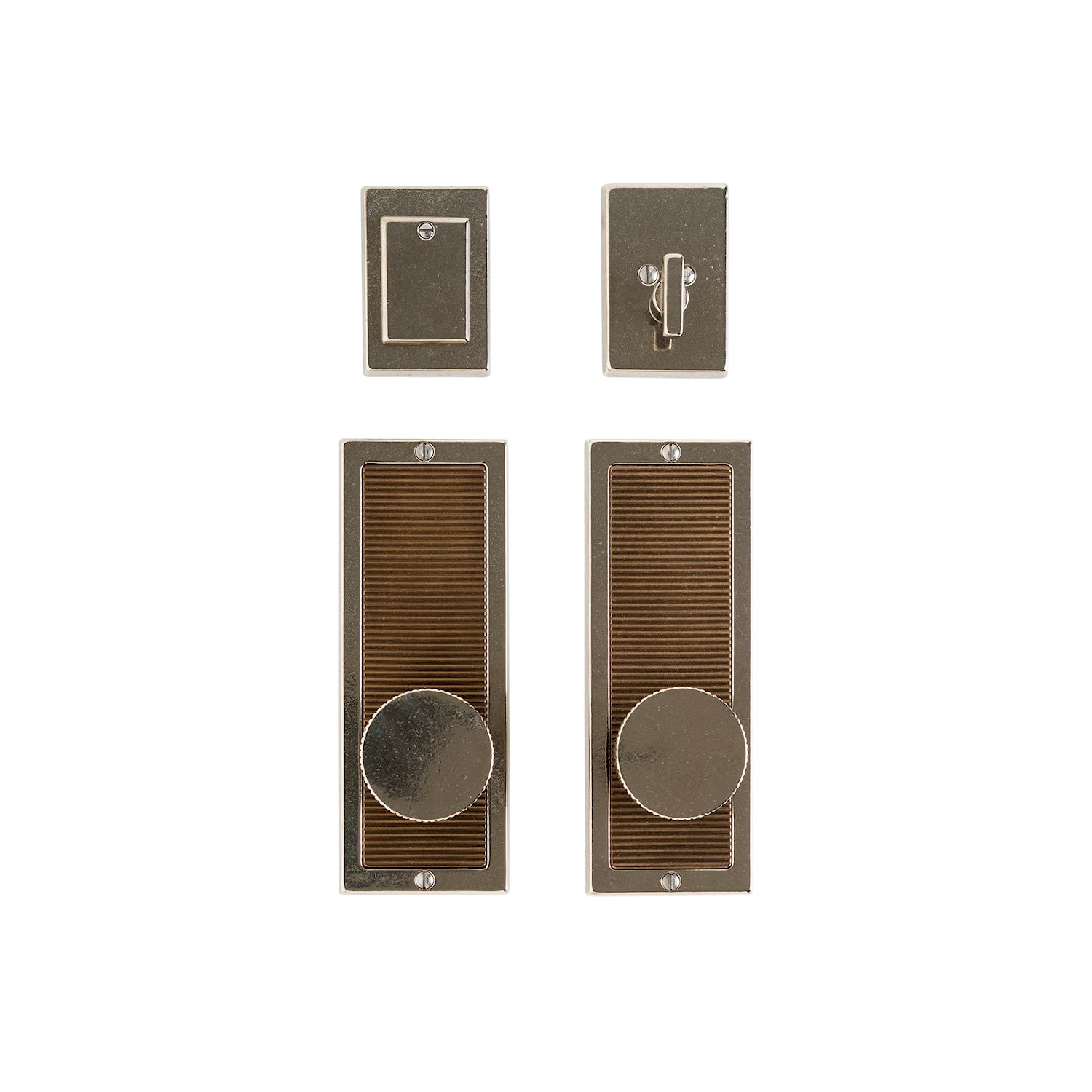uego de Entrada Flute 3" x 8" — Rocky Mountain Hardware bronce macizo
