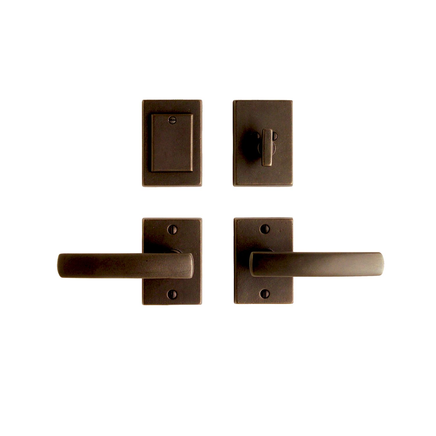uego de Entrada Metro 2 1/4" x 3 1/4" — Rocky Mountain Hardware bronce macizo
