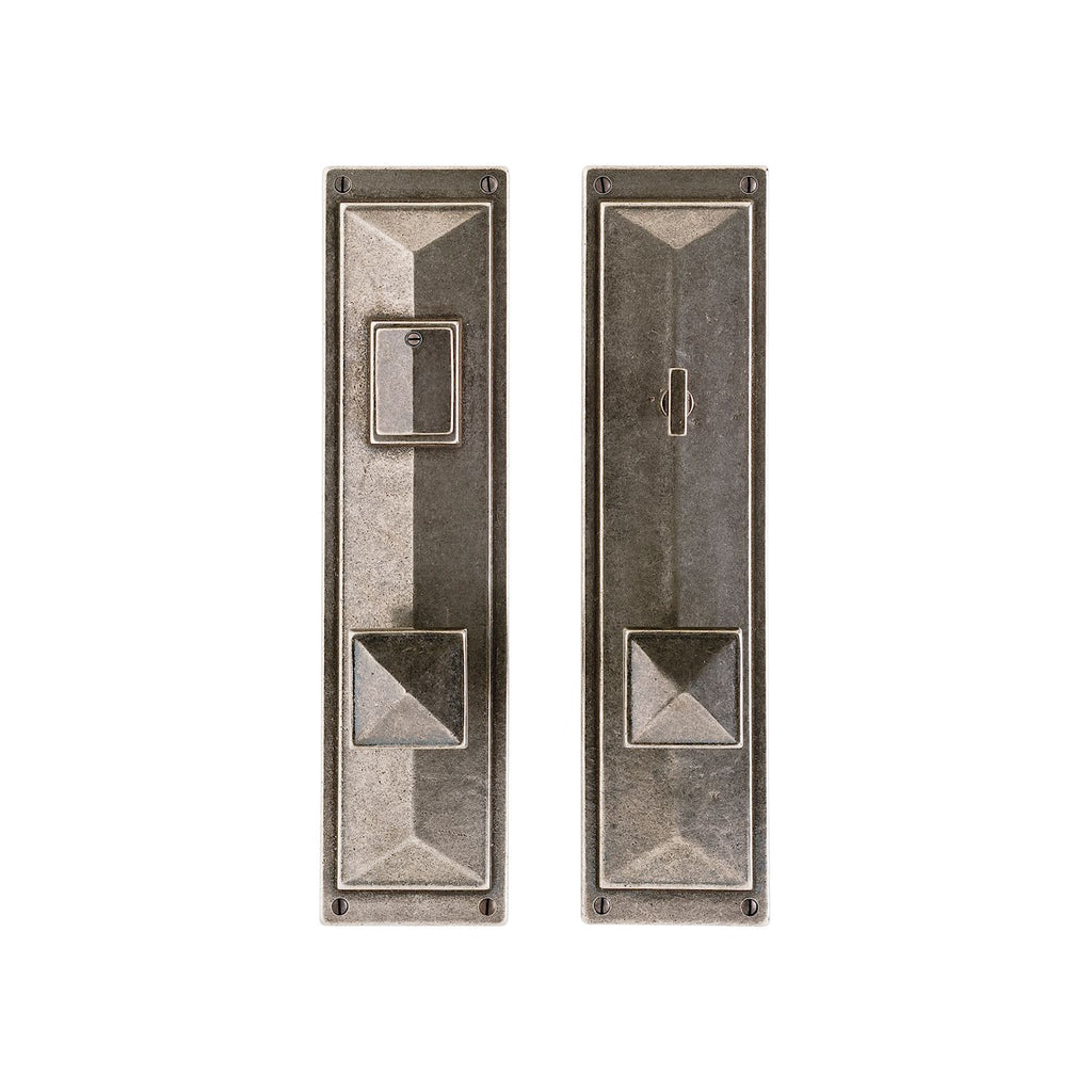 uego de Entrada Mack 3 3/4" x 15" (5 1/2" entre centros) — Rocky Mountain Hardware bronce macizo