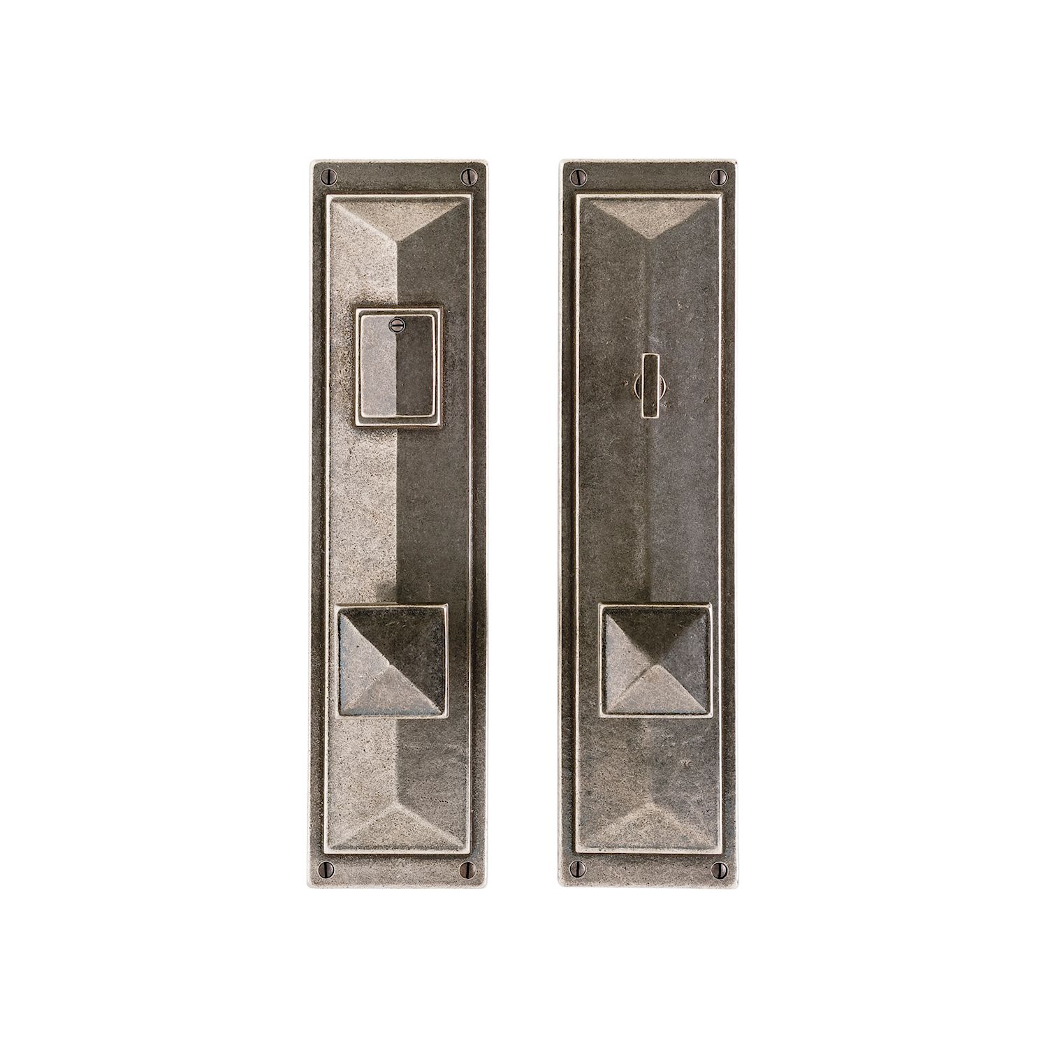 uego de Entrada Mack 3 3/4" x 15" (5 1/2" entre centros) — Rocky Mountain Hardware bronce macizo