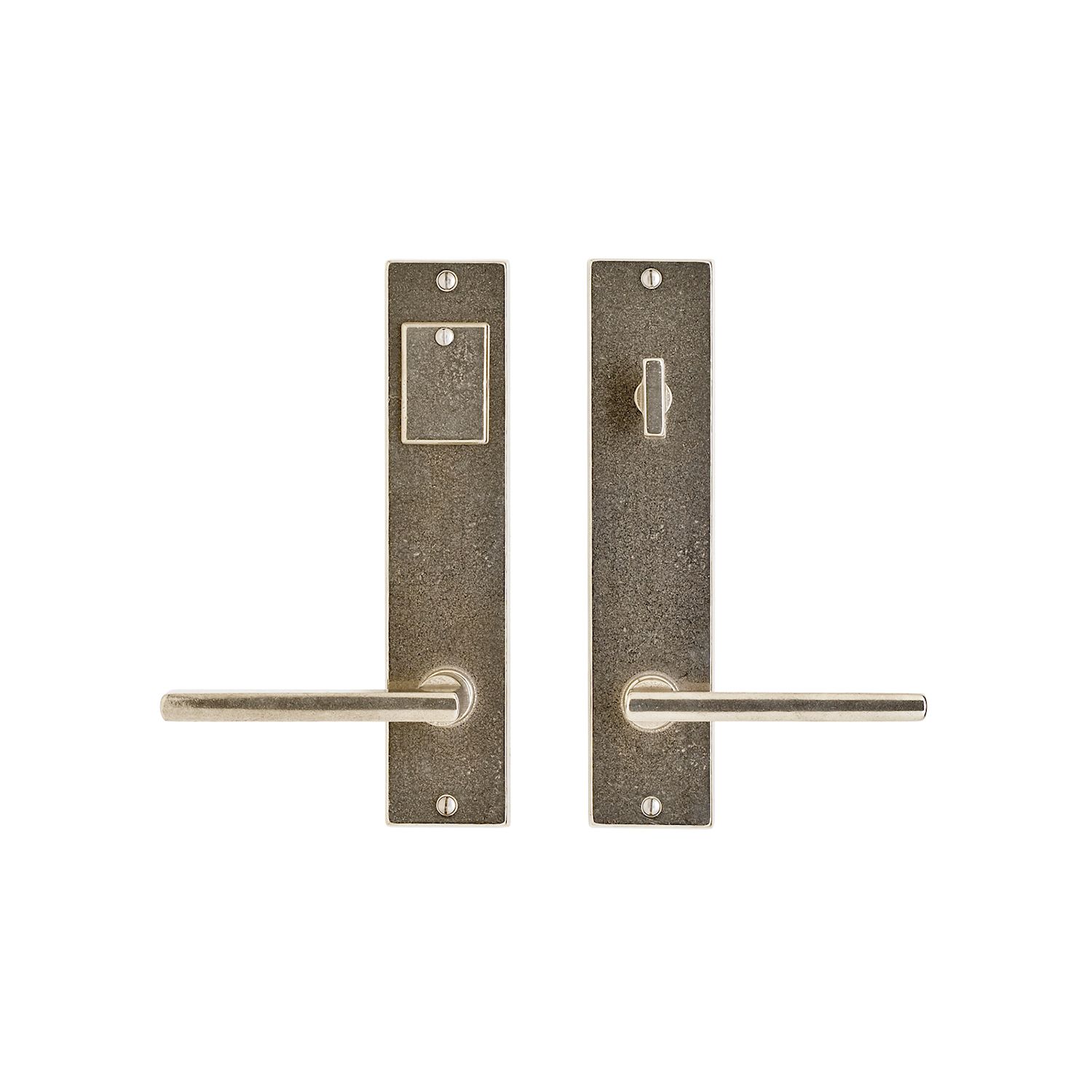 uego de Entrada Metro 2 1/4" x 10" (5 1/2" entre centros) — Rocky Mountain Hardware bronce macizo