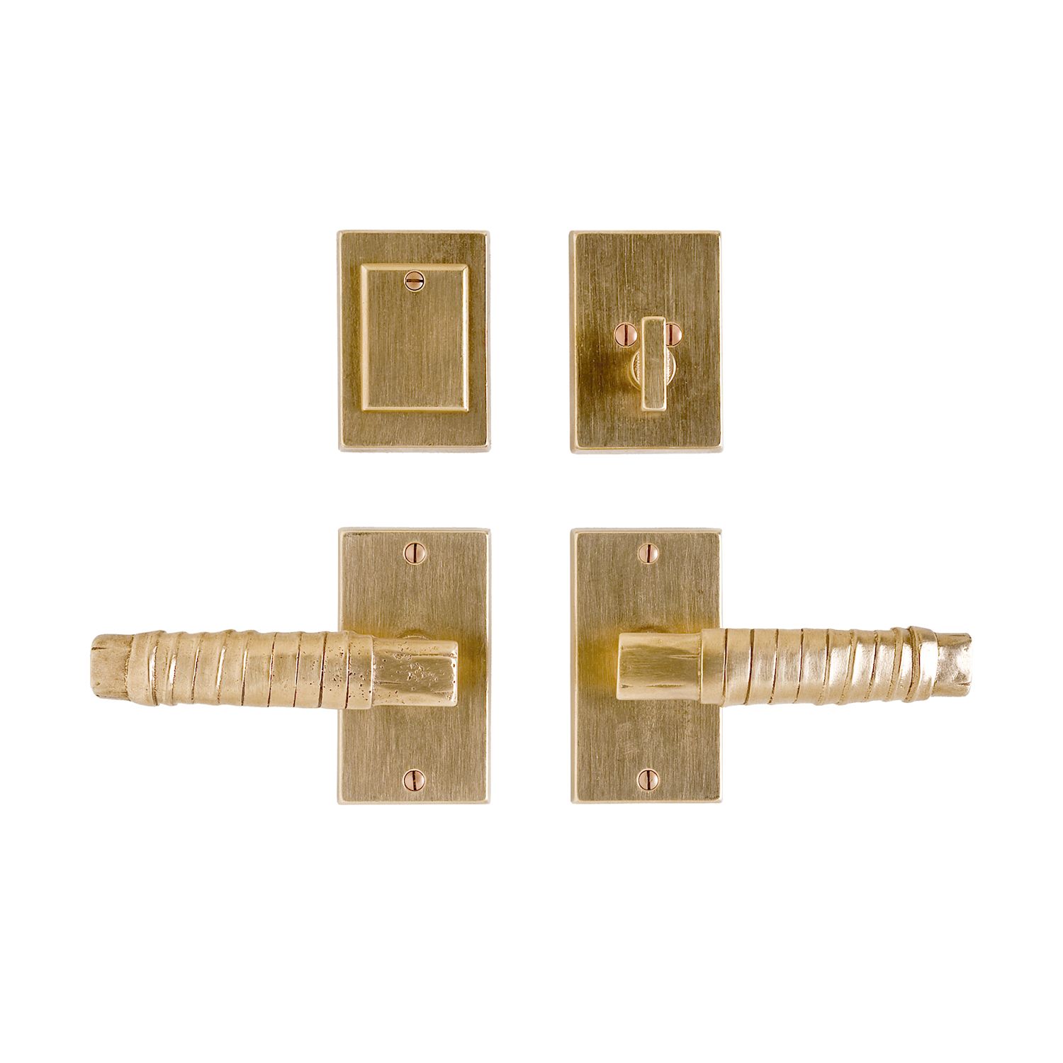 uego de Entrada Metro 2 1/2" x 4 1/2" — Rocky Mountain Hardware bronce macizo
