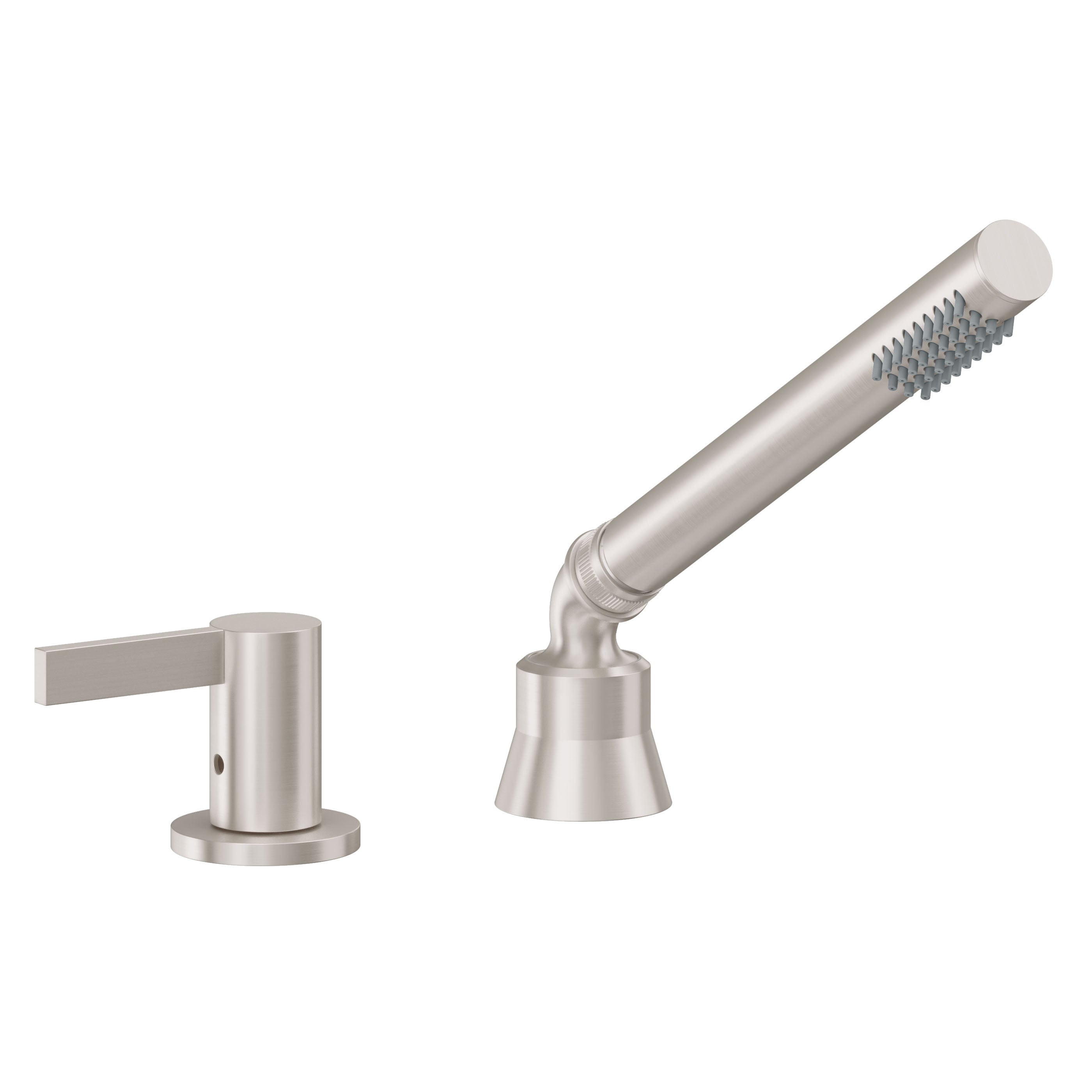 California Faucets Bel Canto Regadera de Mano y Desviador Completo para Tina Romana - Satin Nickel