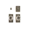 uego Interior Hammered 2 1/2" x 4 1/2" — Rocky Mountain Hardware bronce macizo