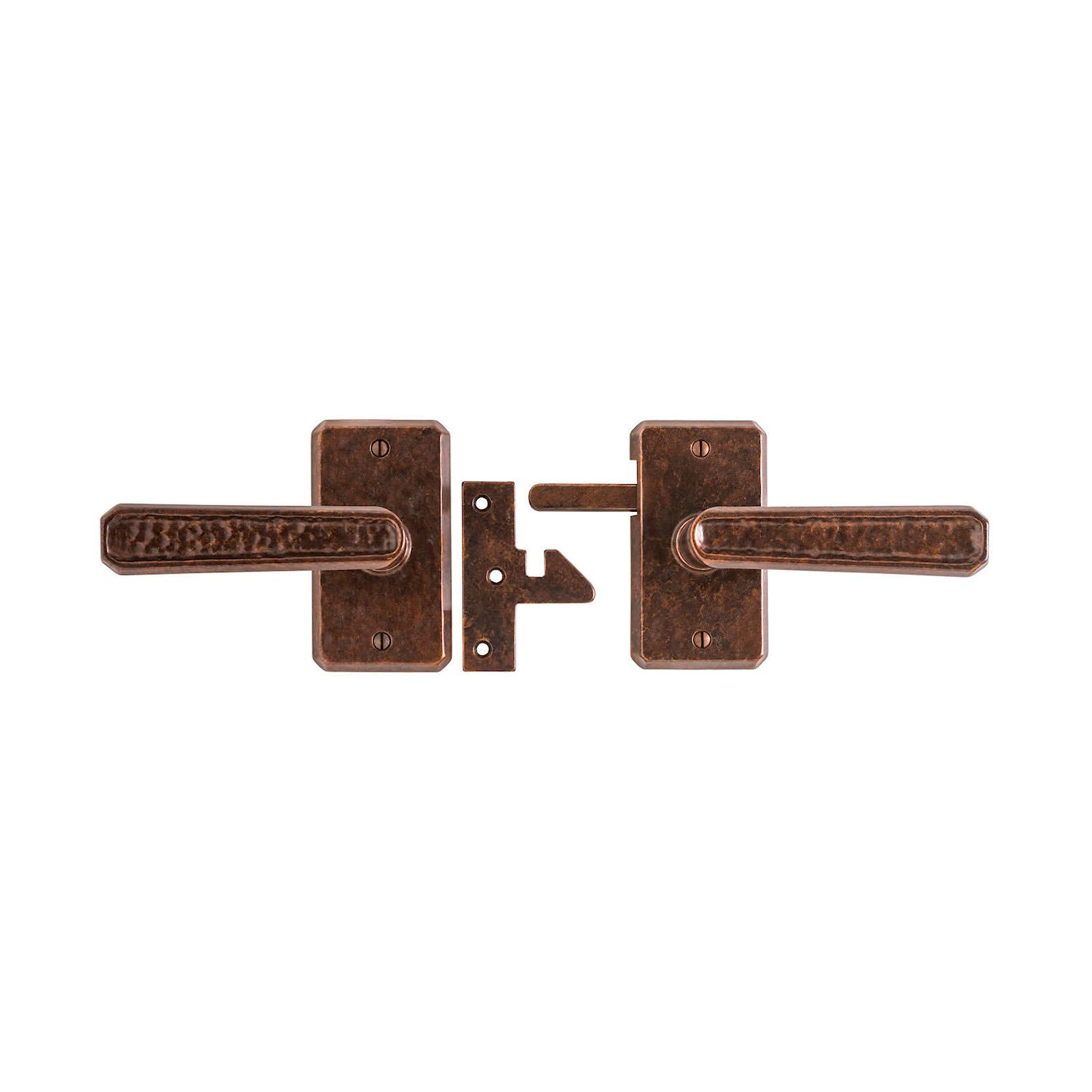erraje para Portón Hammered 2 1/2" x 4 1/2" — Rocky Mountain Hardware bronce macizo