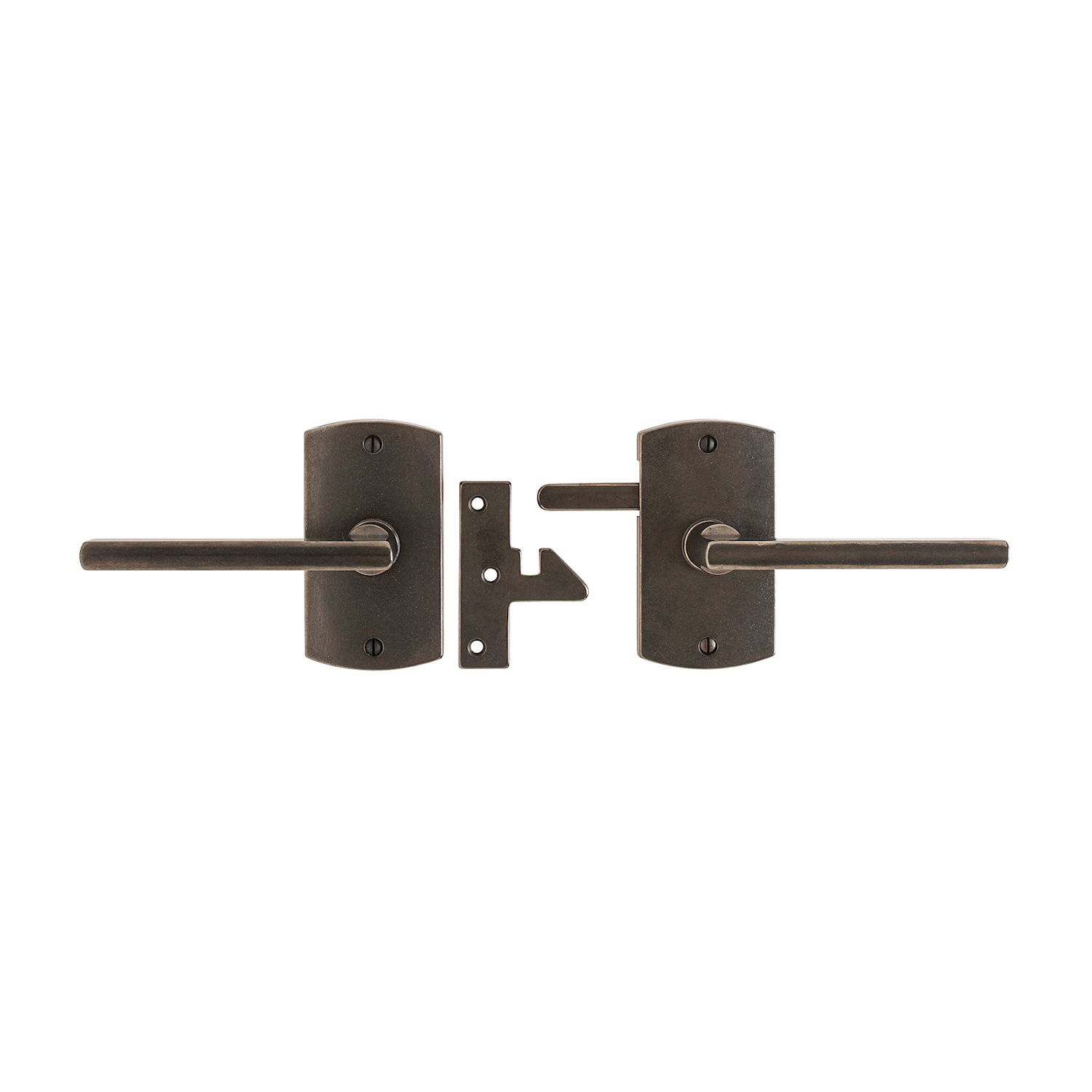 erraje para Portón Convex 2 1/2" x 4 1/2" — Rocky Mountain Hardware bronce macizo