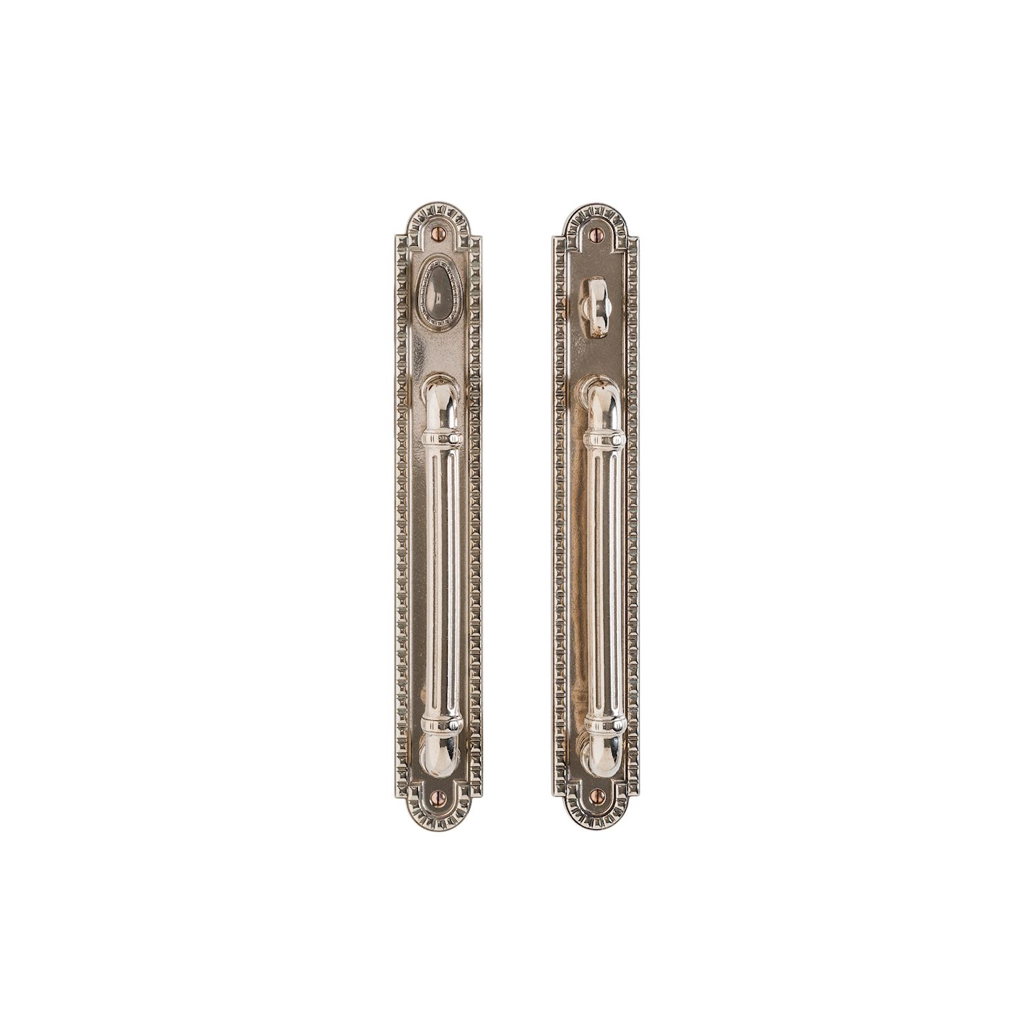 erraje para Puerta Corrediza Corbel Arched 2" x 14" — Rocky Mountain Hardware bronce macizo