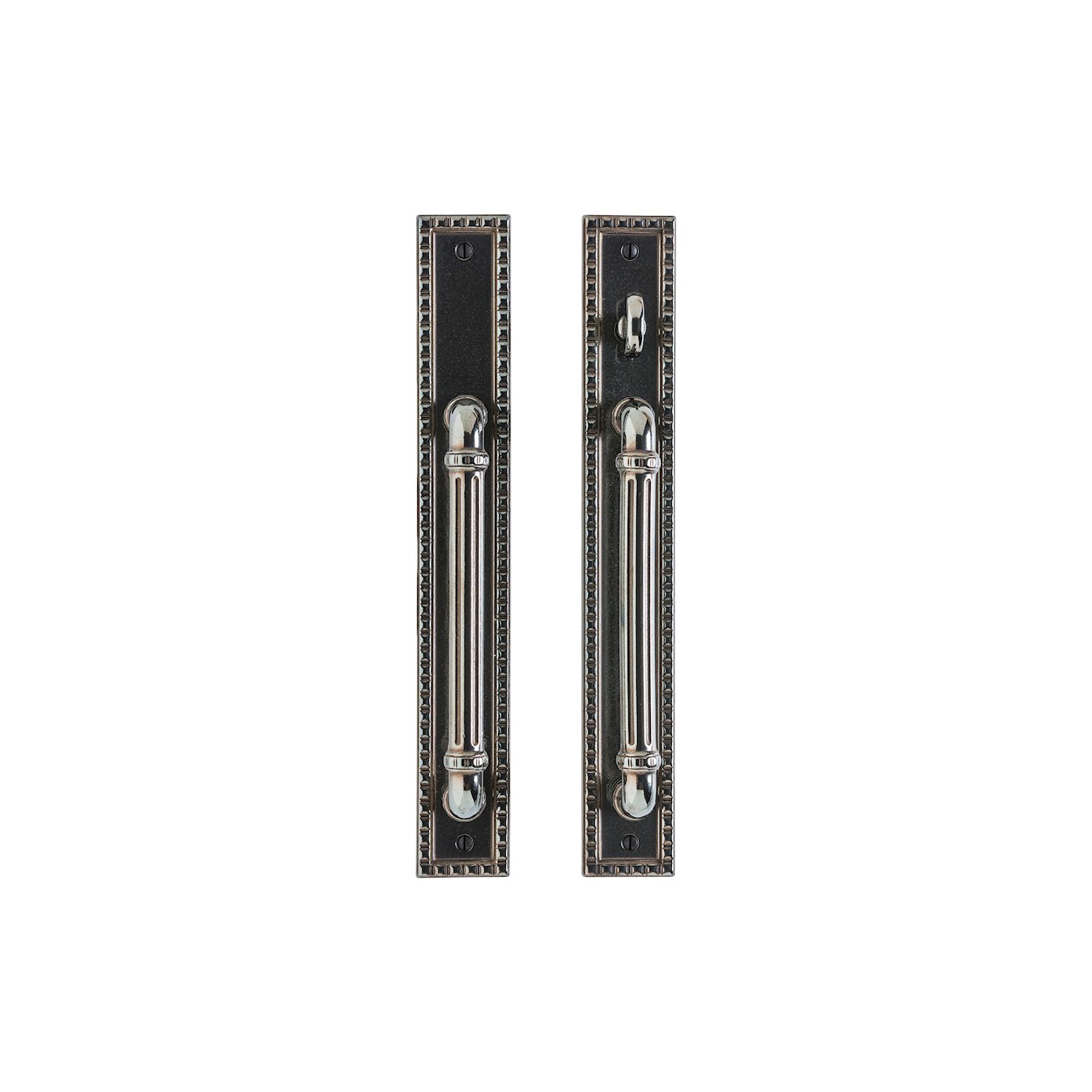 erraje para Puerta Corrediza Corbel Rectangular 2" x 14" — Rocky Mountain Hardware bronce macizo