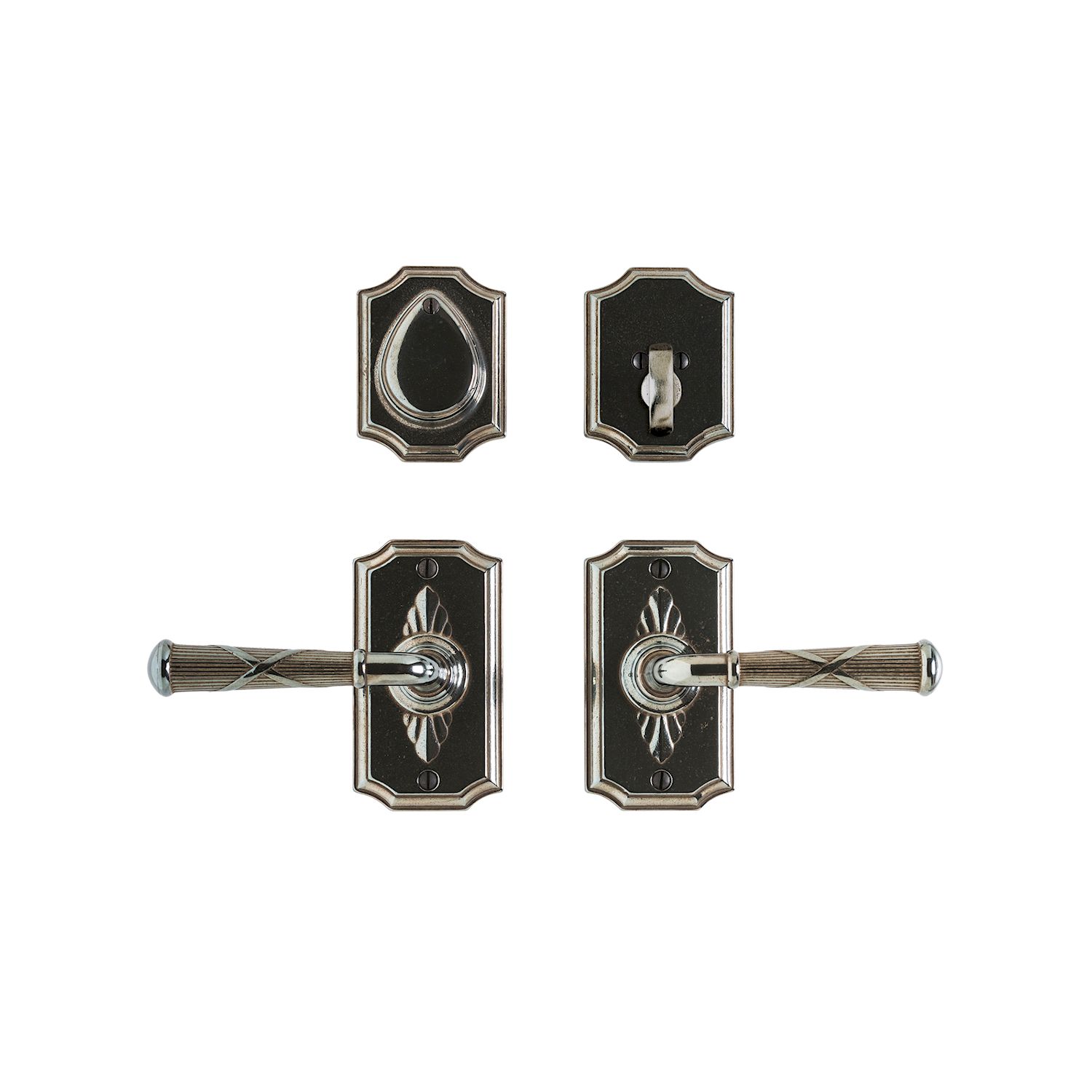 uego de Entrada Bordeaux 2 1/2" x 4 1/2" — Rocky Mountain Hardware bronce macizo